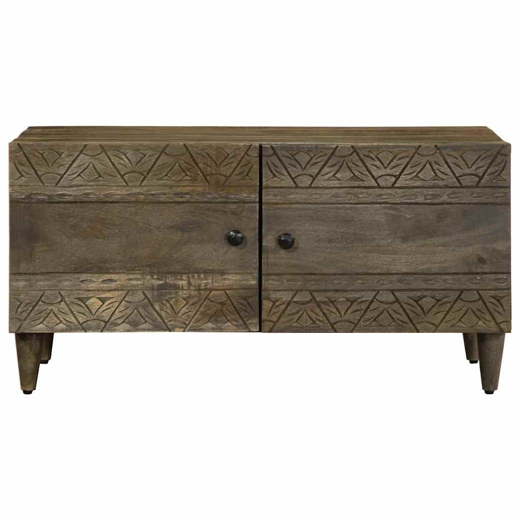vidaXL Couchtisch Couchtisch Hellgrau 80x50x40 cm Massivholz (1-St)
