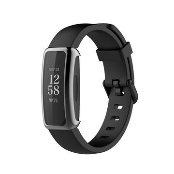 Wigento Smartwatch-Hülle Full Coverage Electroplating TPU Watch Case Grau für Fitbit Inspire 3