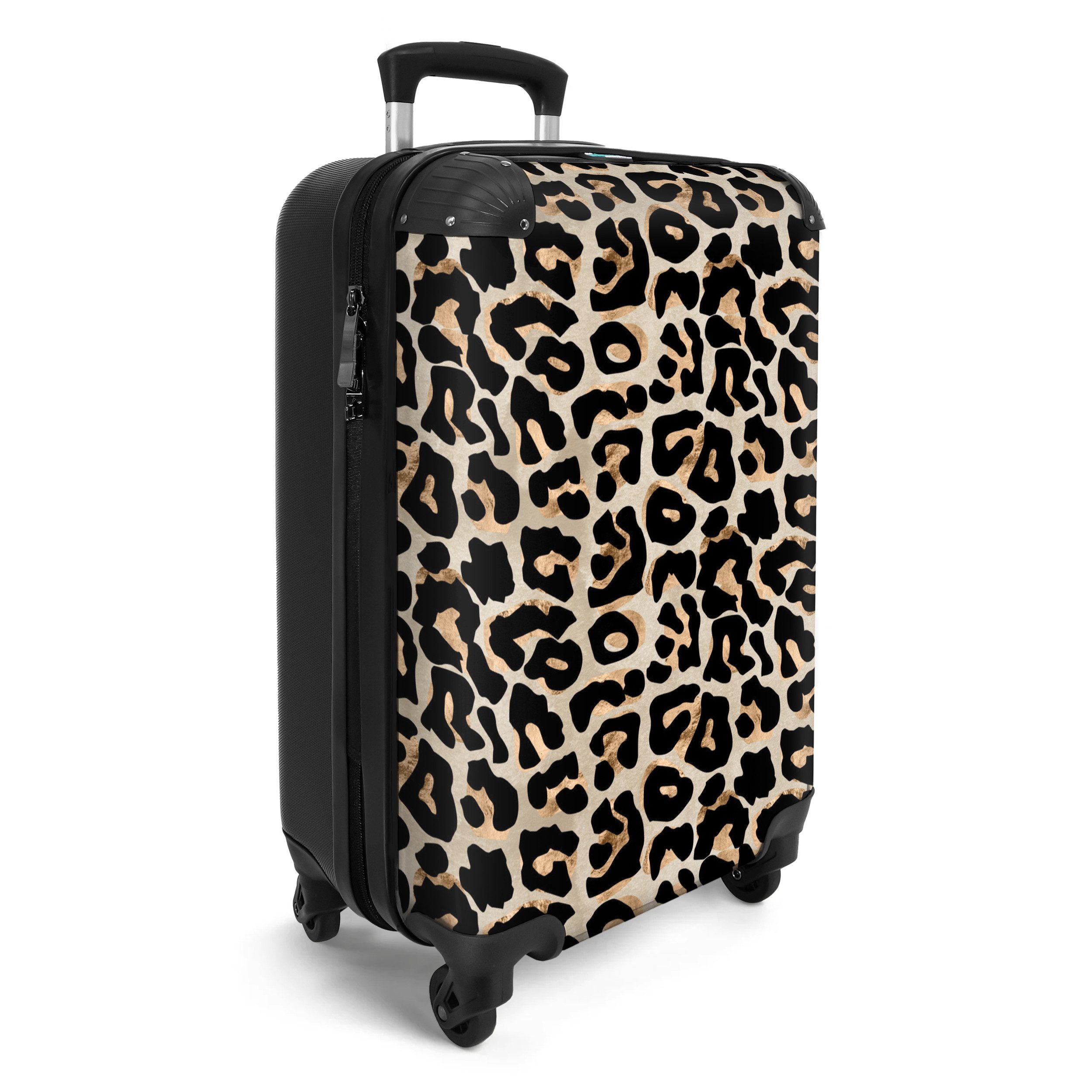 NoBoringSuitcases.com© Hartschalen-Trolley Tiermuster - Braun - günstig online kaufen