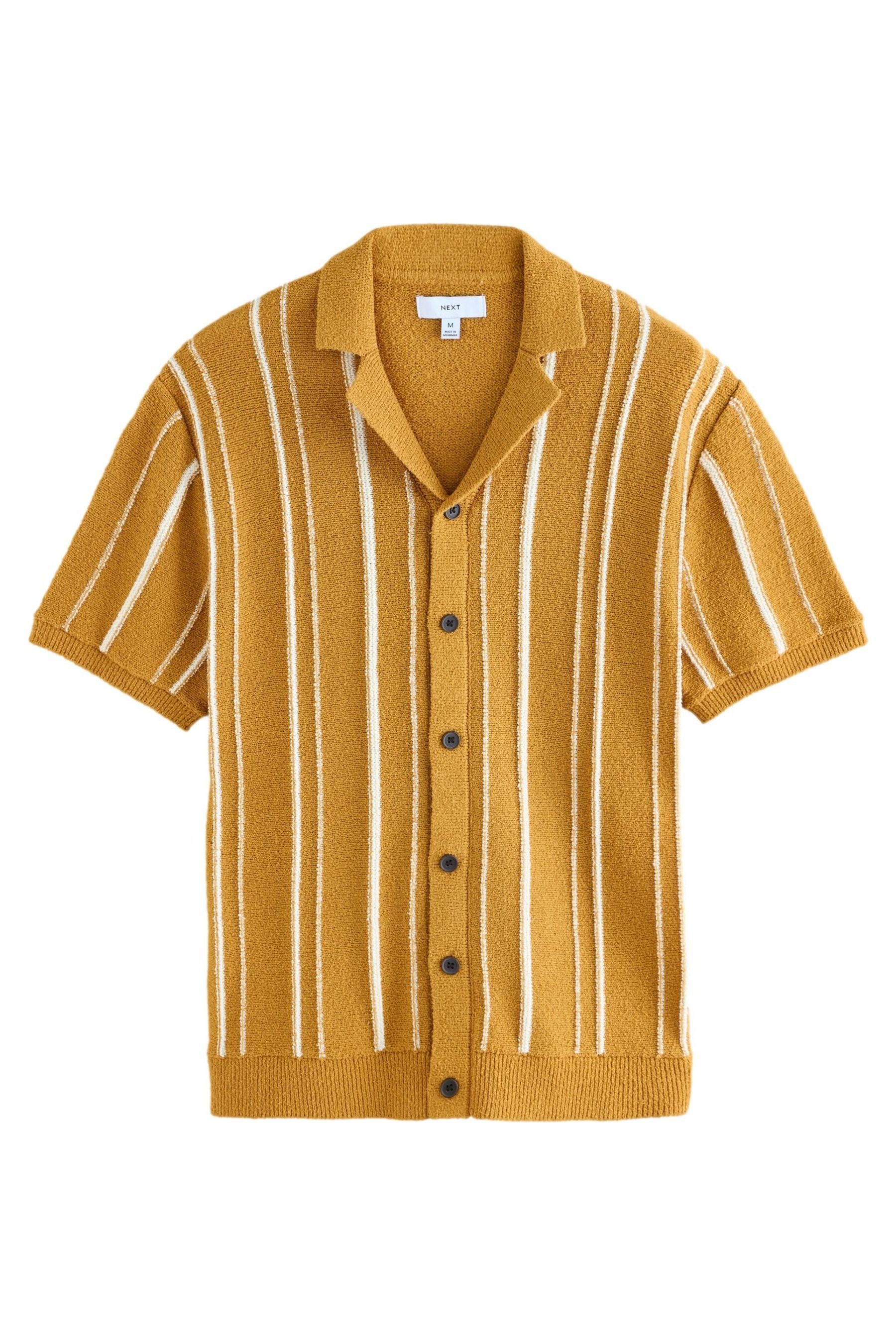 Next Kurzarmhemd Relaxed Fit Kurzarm-Hemd mit Kubakragen, Streifen (1-tlg) günstig online kaufen