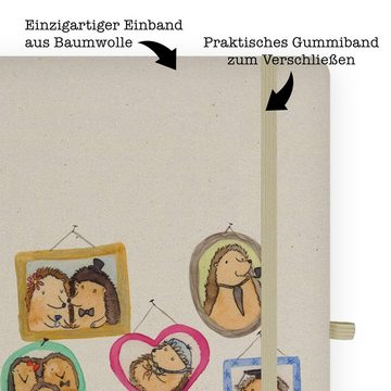 Mr. & Mrs. Panda Notizbuch Igel Familie - Transparent - Geschenk, Schreibbuch, Journal, Schweste Mr. & Mrs. Panda, Hardcover