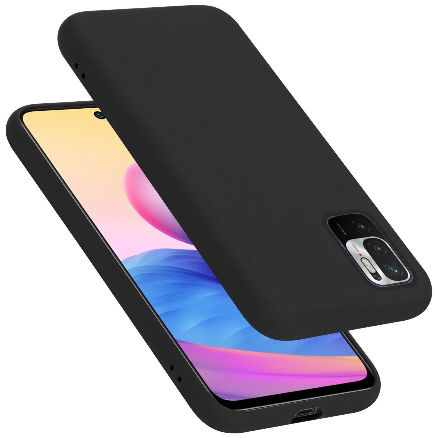 Cadorabo Handyhülle für Xiaomi RedMi NOTE 10 5G / POCO M3 PRO 5G Hülle Xiaomi RedMi NOTE 10 5G / POCO M3 PRO 5G, Flexible Hülle TPU Silikon Schutzhülle Back Cover Case