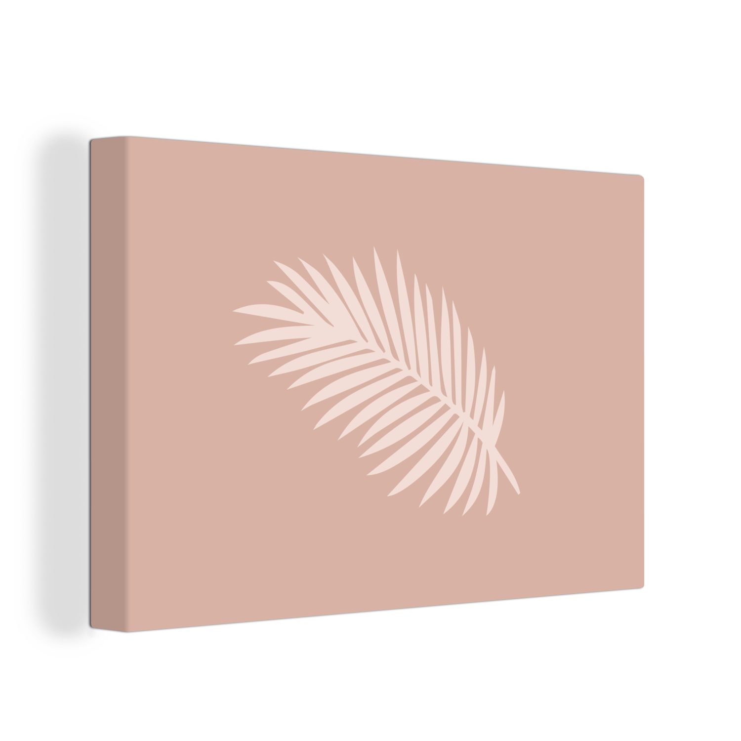 OneMillionCanvasses® Leinwandbild Sommer - Blatt - Pastell, (1 St), Wandbild Leinwandbilder, Aufhängefertig, Wanddeko, 30x20 cm