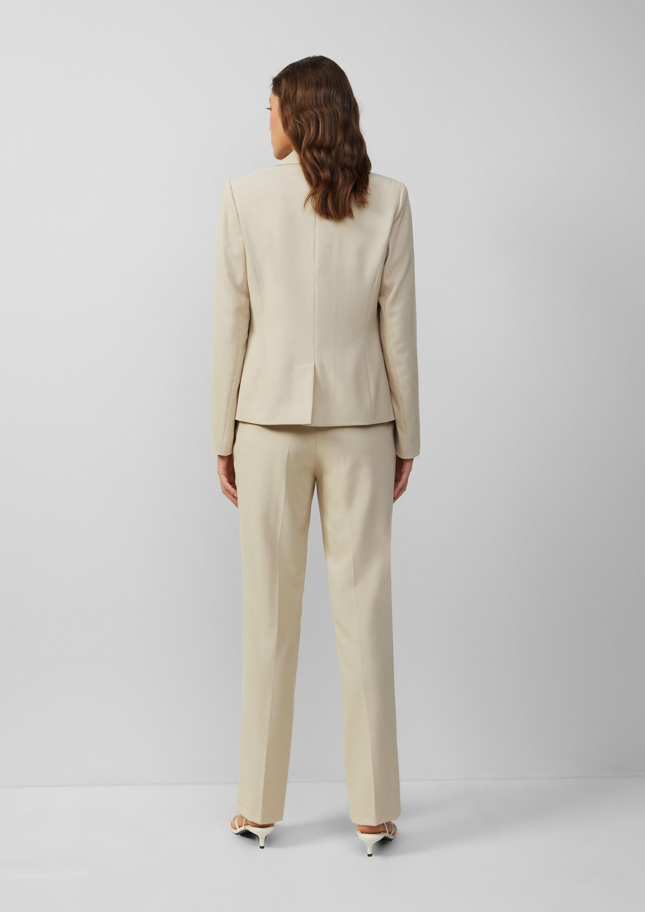 s.Oliver Jackenblazer Indoor-Blazer Antaillierter Blazer aus Waffel-Piqué