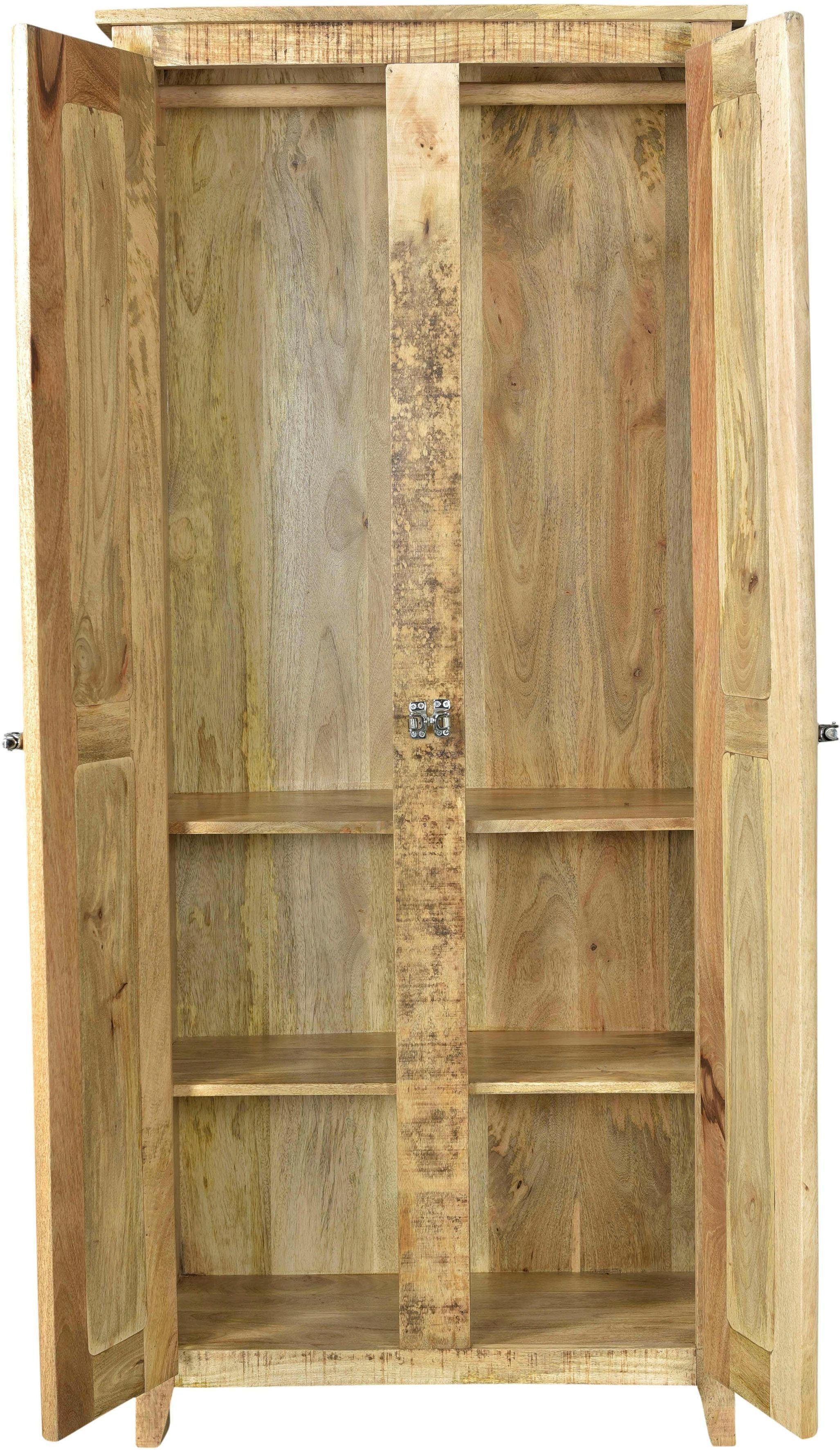 SIT Garderobenschrank Schrank FRIGO – Massives lackiertes Mangoholz mit Stauraum Massiver Garderobenschrank aus Mangoholz mit großem Stauraum