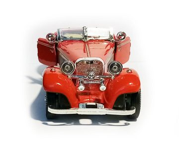 Modellauto Oldtimer Modellauto mit Licht und Sound 1:28 Metall Alloy Modell Auto Spielzeugauto Kinder Geschenk 92 (Rot)