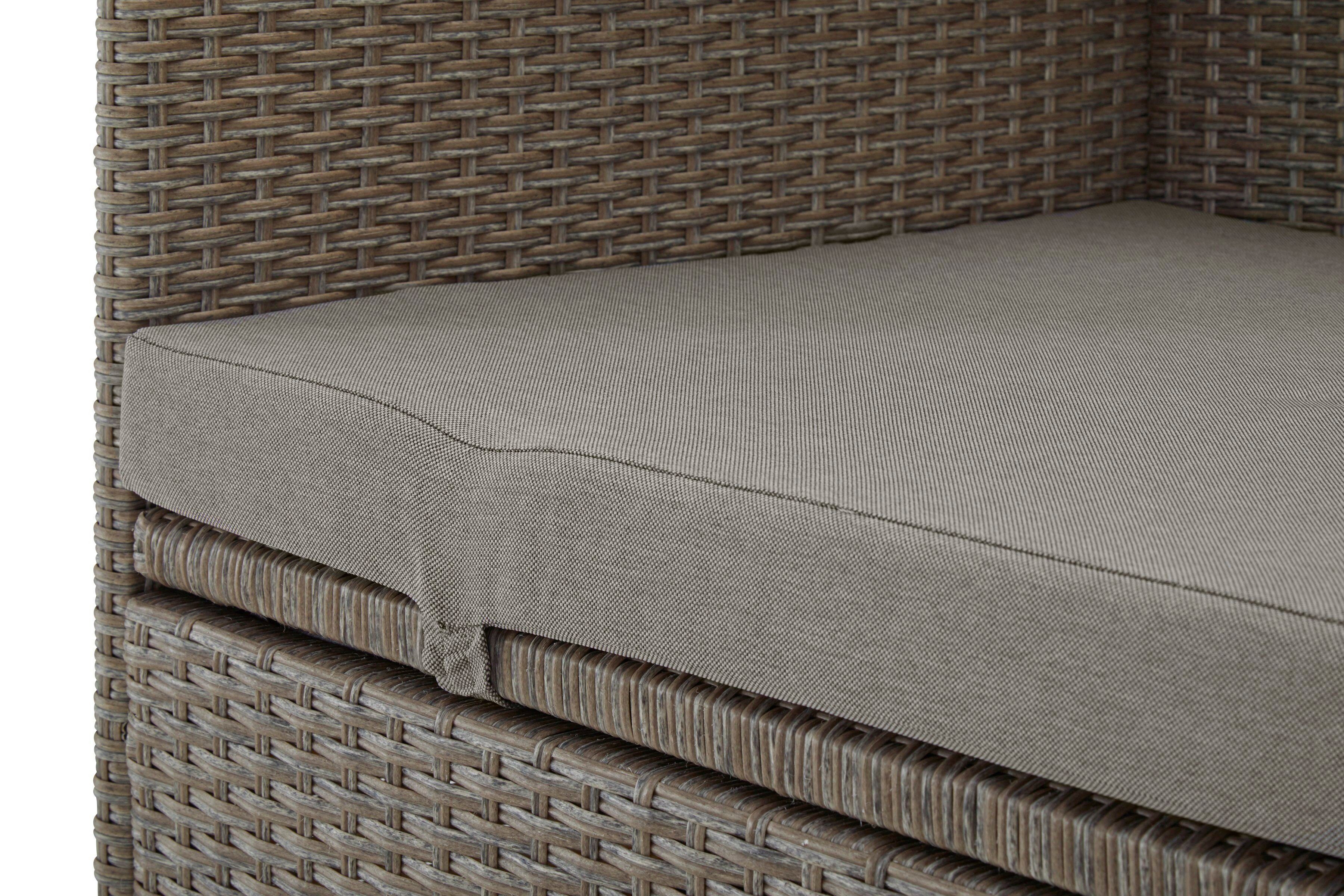 cm, Loungesofa BxTxH: KONIFERA Auflage Polyrattan, 200x133x60 Alabama, inkl.