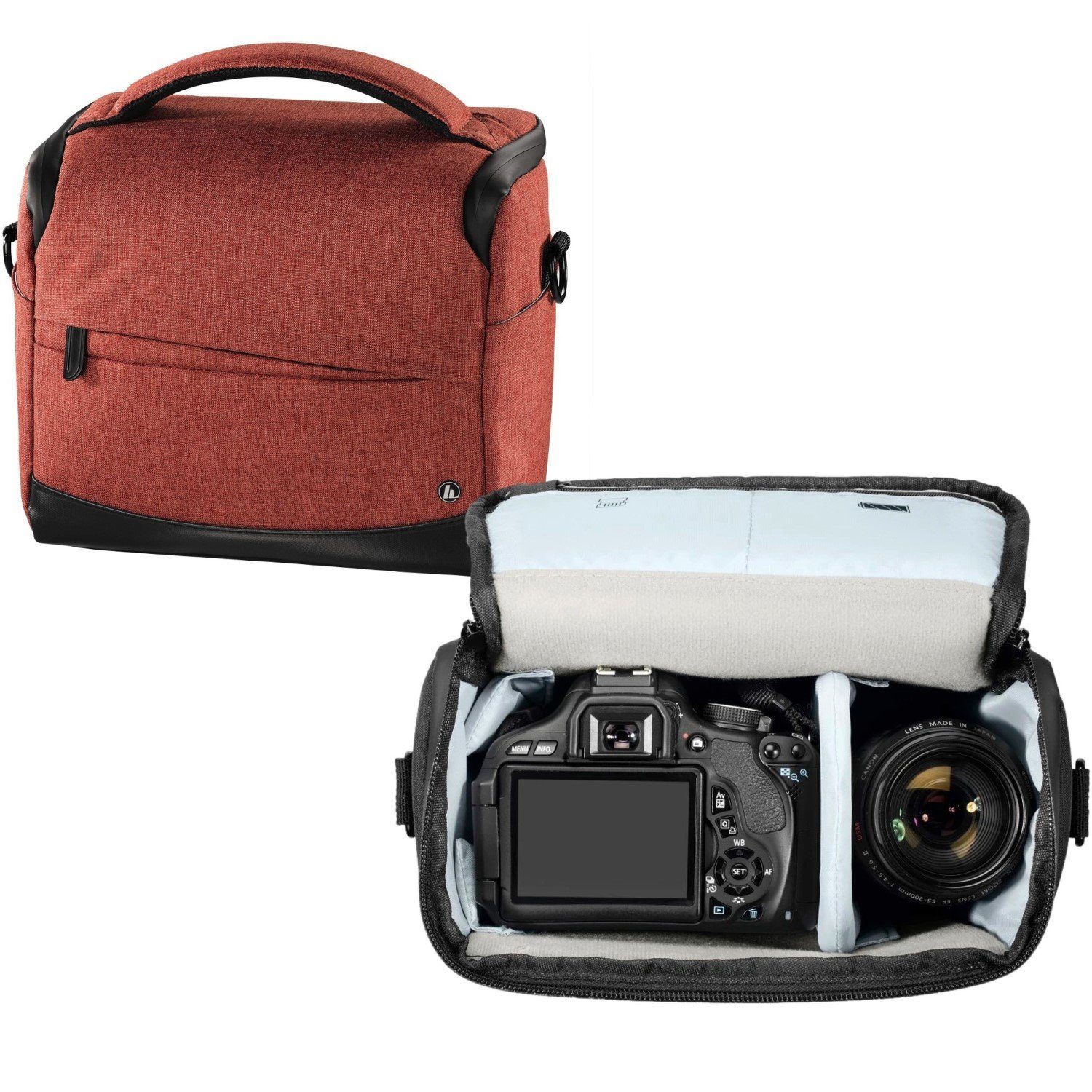 Kameratasche Kamera-Tasche Trinidad 130 Foto-Tasche Universal Rot