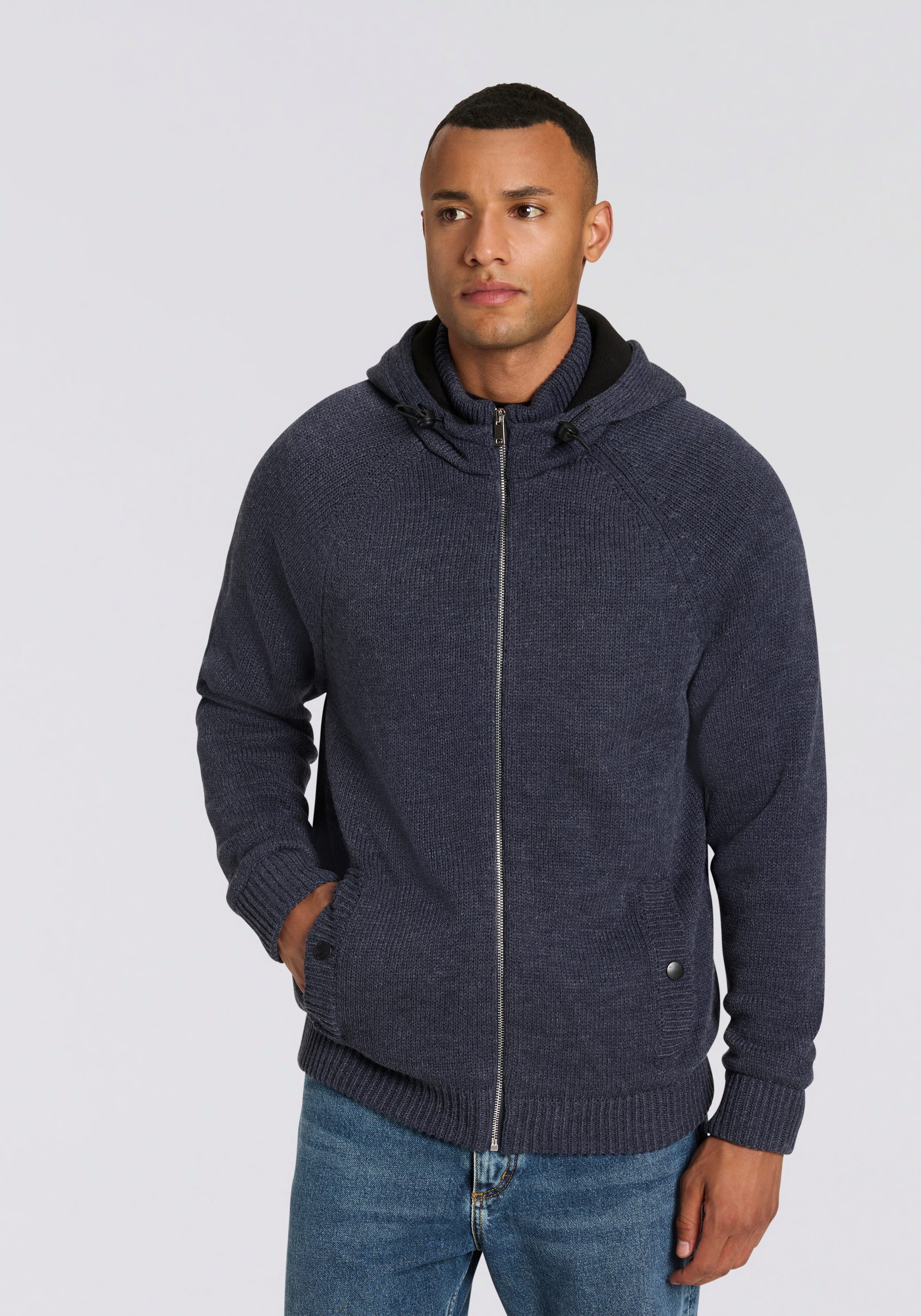 Bruno Banani Kapuzenstrickjacke günstig online kaufen