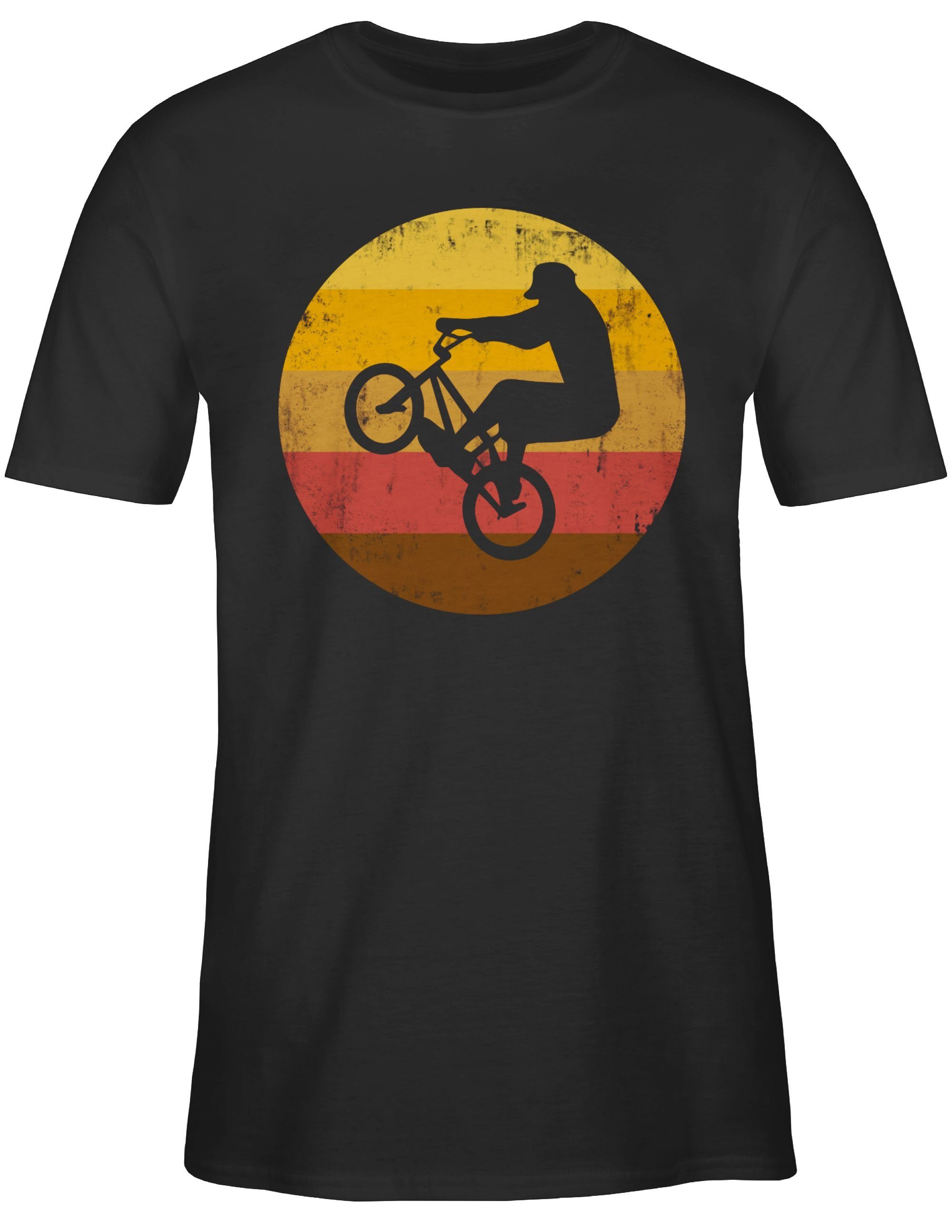 Shirtracer T-Shirt Radsport BMX Bekleidung 01 Fahrrad Schwarz Jump