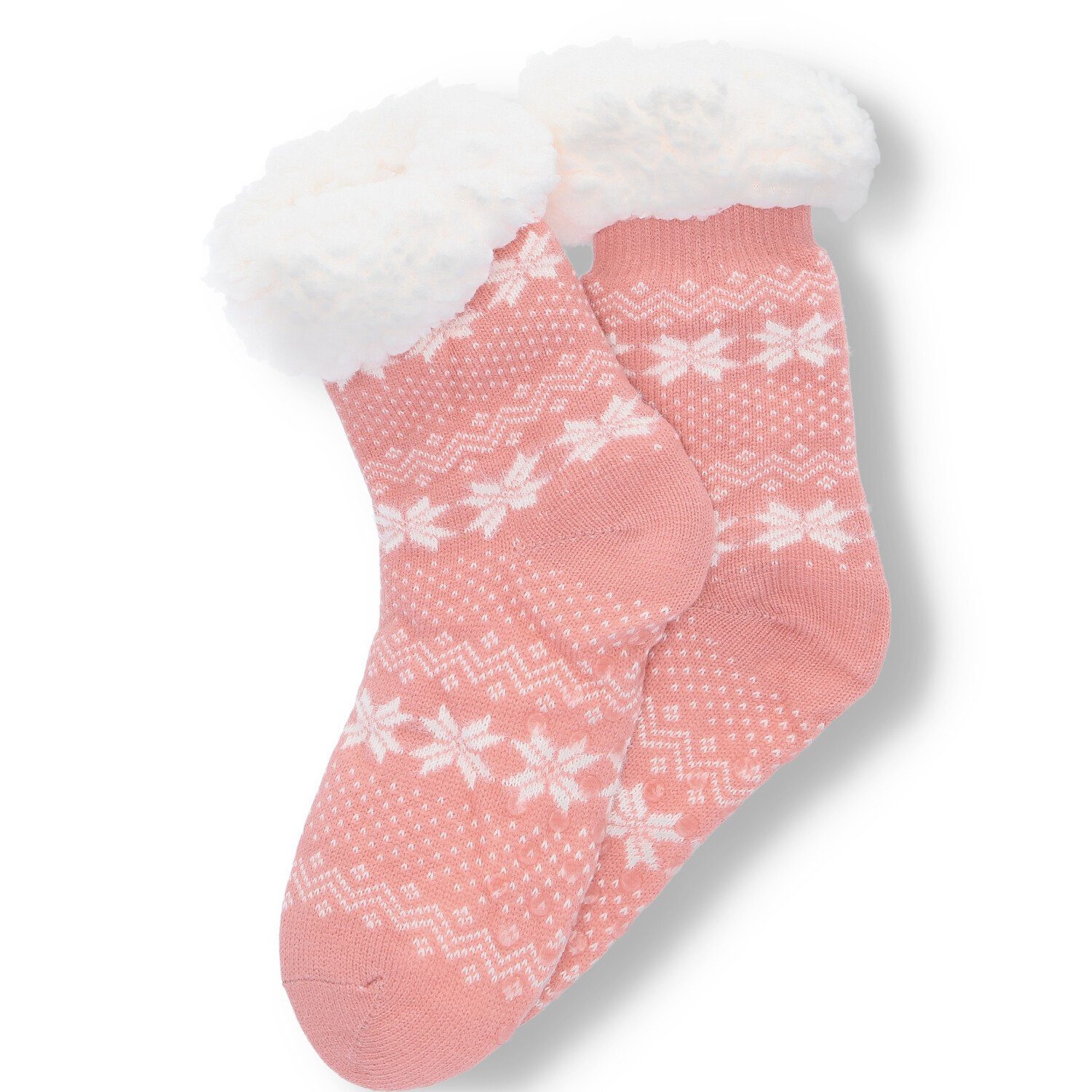 Kuschelsocken Antonio Damen Hüttensocken rosé