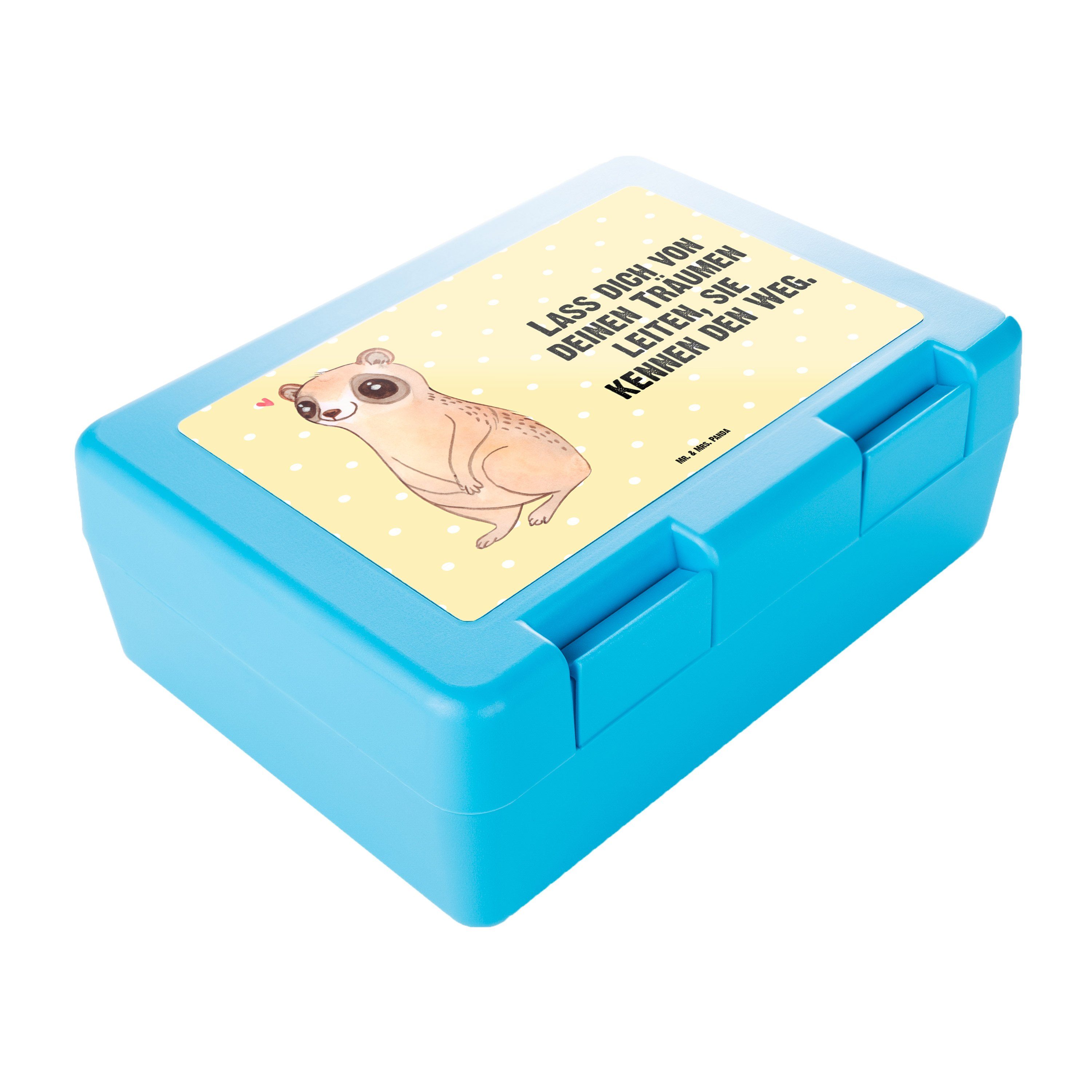 Mr. & Mrs. Panda Butterdose (1-tlg) box, Lunch - Gelb Pastell - Geschenk, Plumplori Niedlich, T, Premium Glücklich Kunststoff