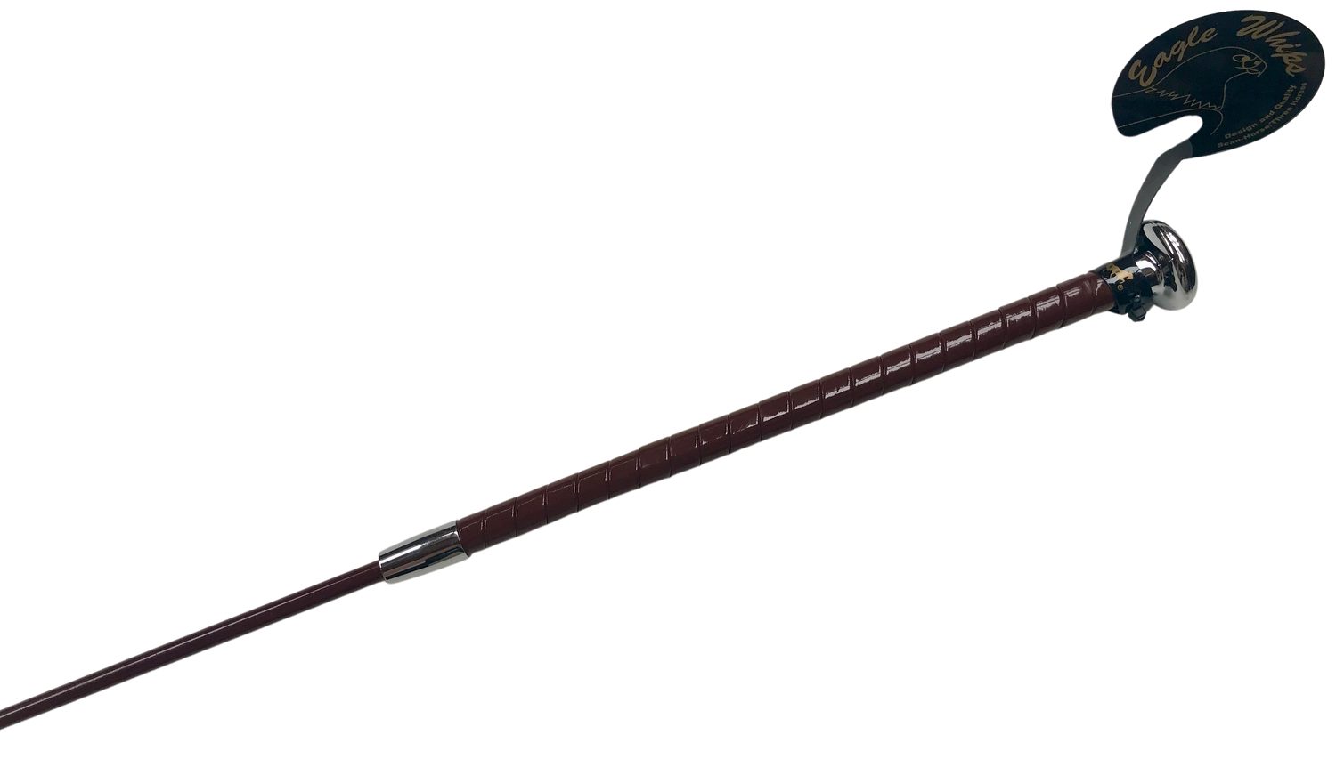 BURI Dressurgerte Equipage edle Reitgerte 120 cm Dressurpeitsche weiß schwarz oder braun