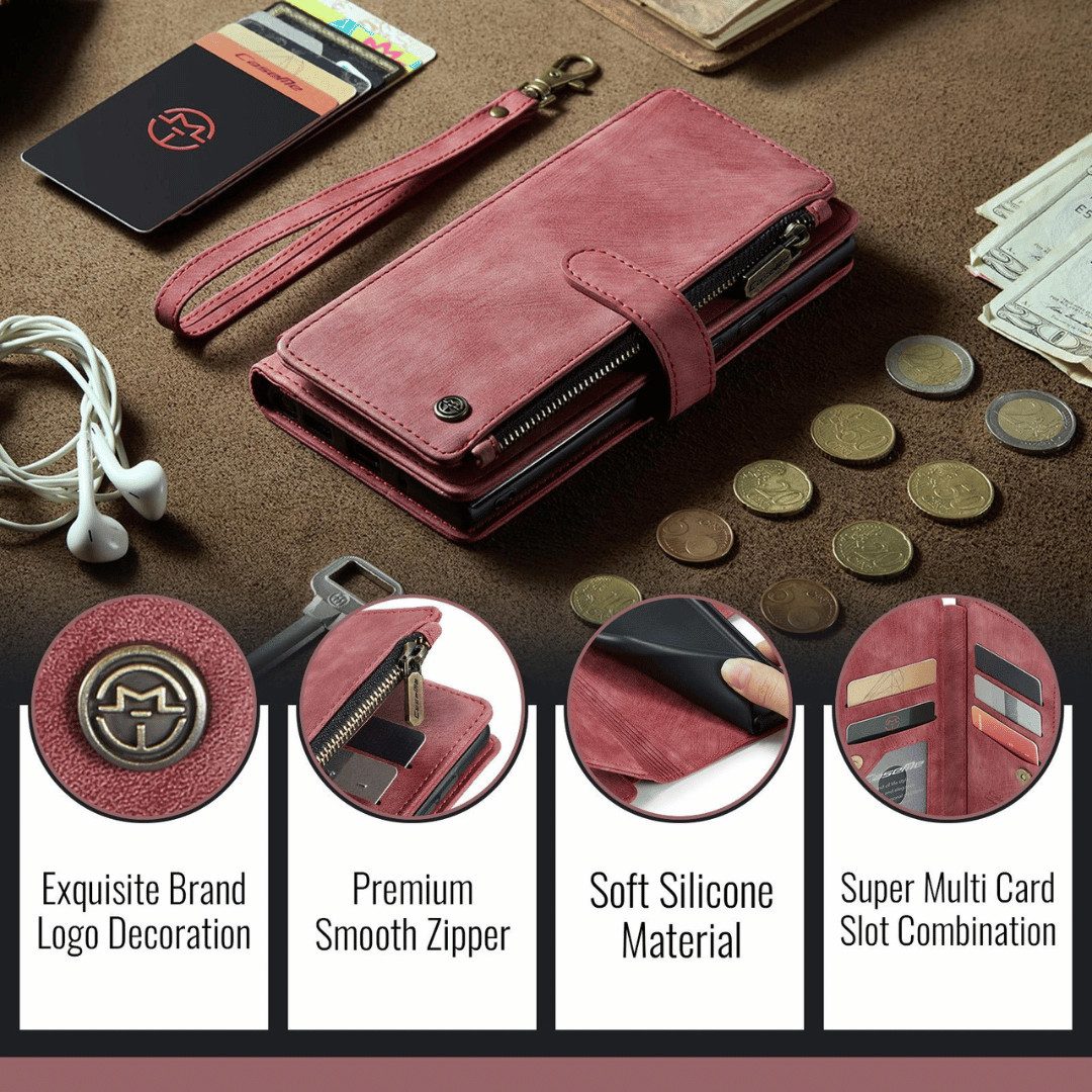 SmartUP Smartphone-Hülle für Xiaomi Redmi Note 14 Pro 5G Klapphülle Fliphülle Tasche Smart Case 6,67 Zoll, Integrierte Standfunktion, integrierte Geldbörse – Bild 5 von 5