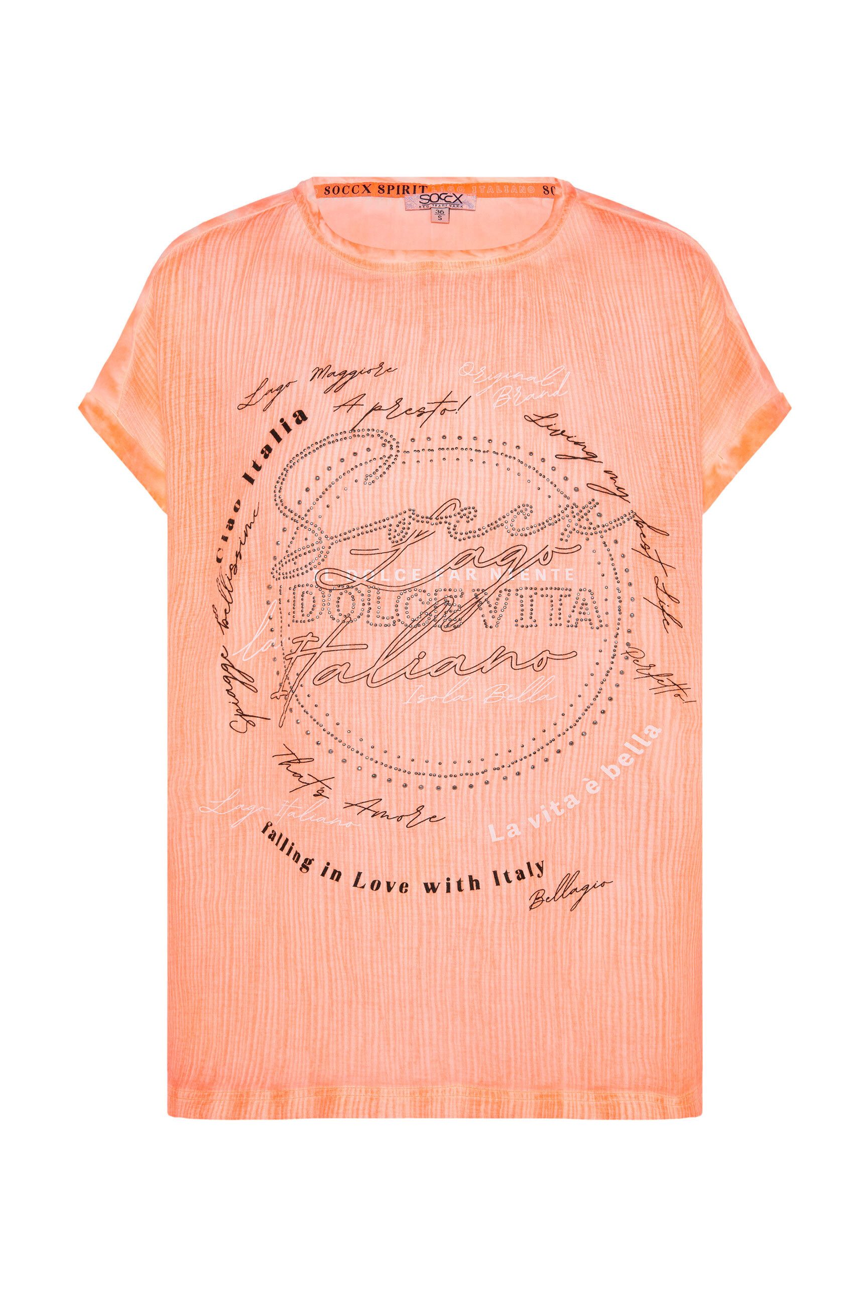 SOCCX Shirtbluse, mit Glitzersteinchen günstig online kaufen