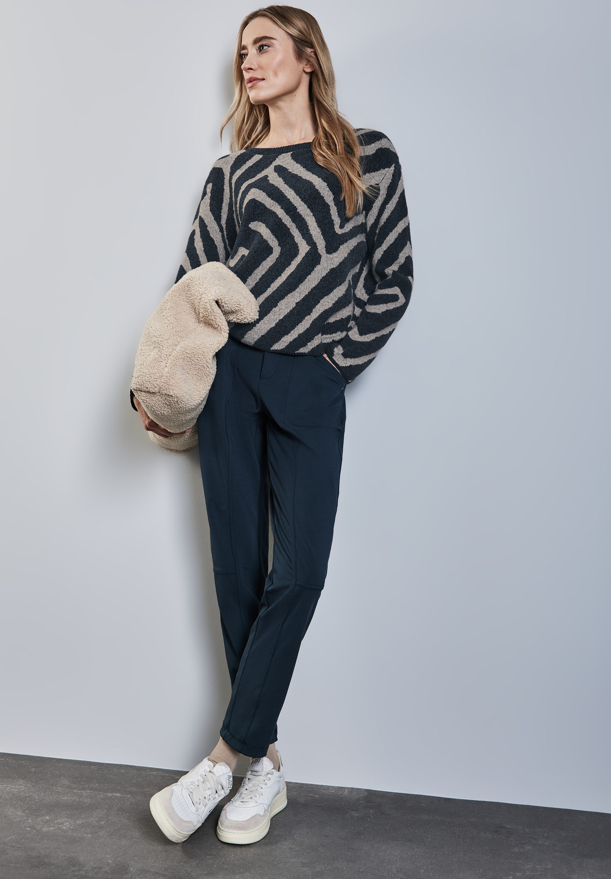 STREET ONE Jacquard Sweater