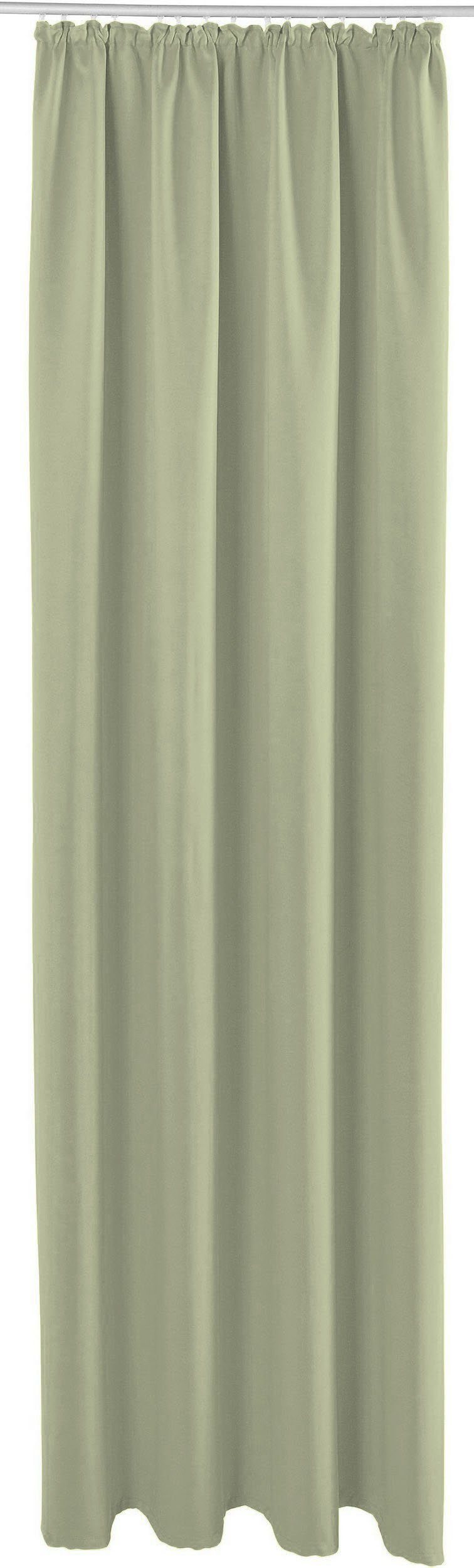 Polyester, Verdunkelungsvorhang (1 blickdicht, St), recyceltes OTTO blickdicht, nachhaltig, monochrom, basic products, Kräuselband Barcell, green
