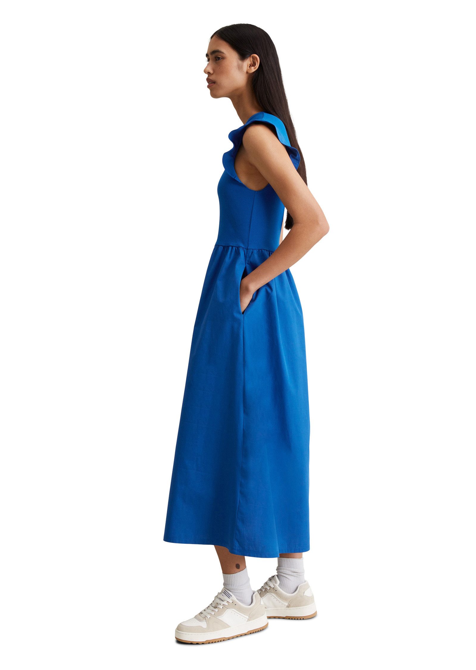 Marc O'Polo DENIM Jerseykleid mit Baumwoll-Popelinerock günstig online kaufen