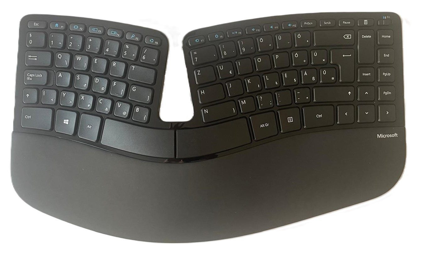 Microsoft Sculpt Ergonomic Desktop -Maus+Tastatur+Ziffernblock QWERTZ(Ungarisch) Tastatur- und Maus-Set