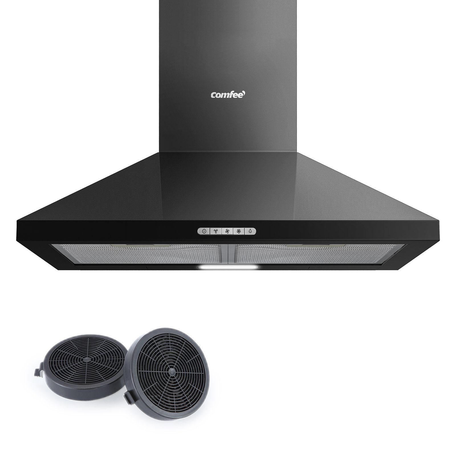 comfee Wandhaube, 60cm Вытяжки Wanddunstabzugshaube mit 320m³/h Luftstrom