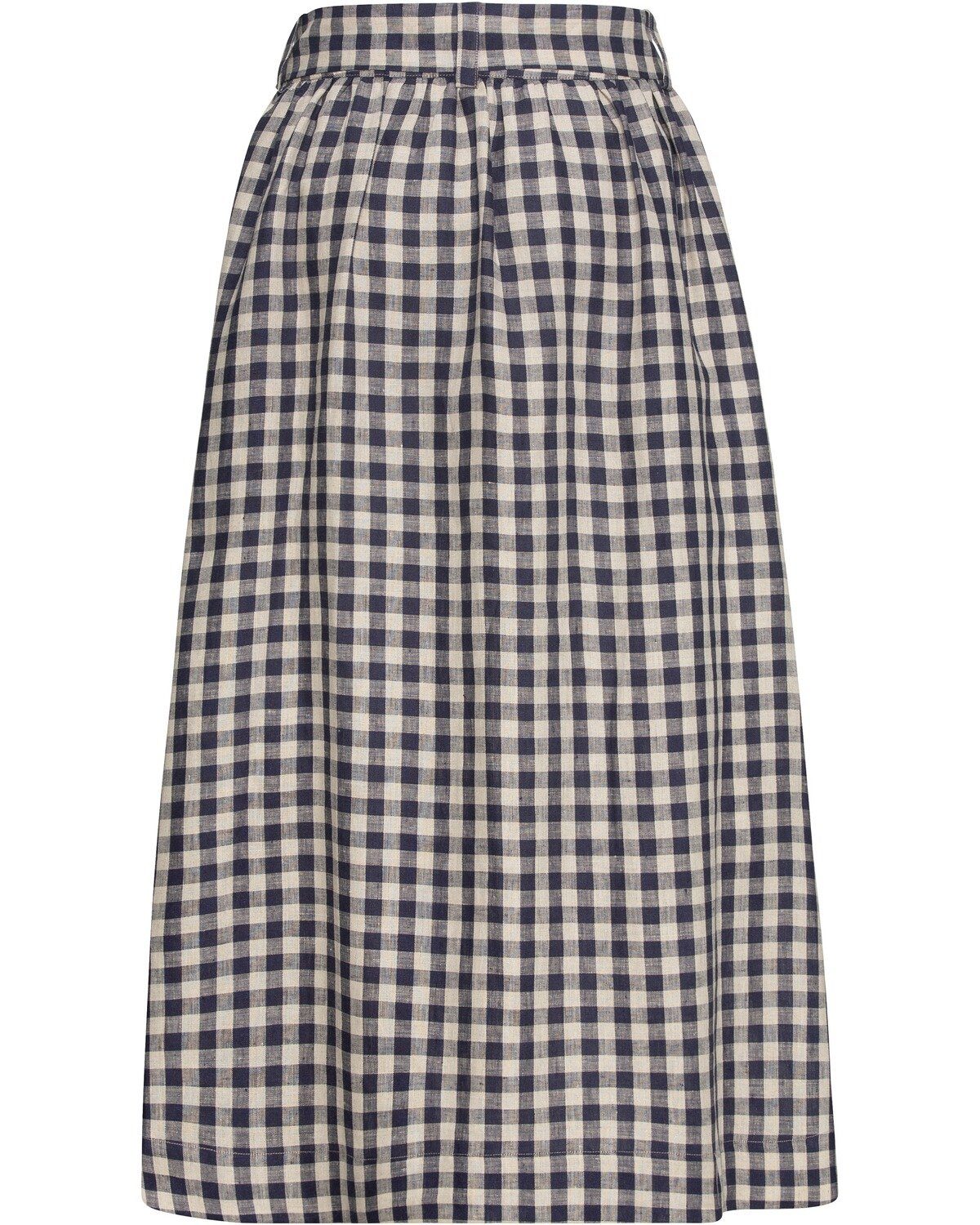 Luis Steindl Trachtenrock Leinenrock mit Vichykaro günstig online kaufen