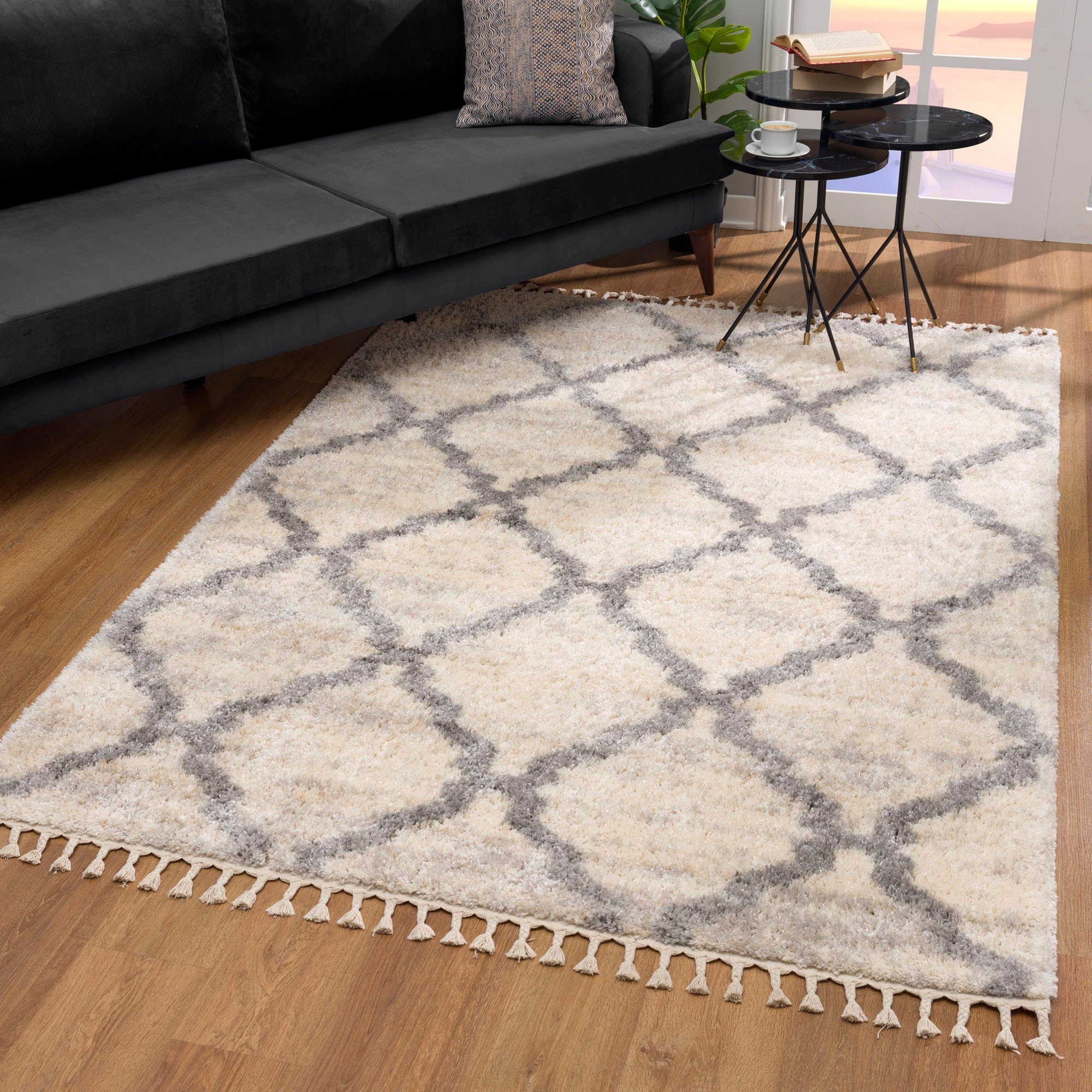 Sanat Hochflor-Teppich »Versay 1550«, rechteckig, 45 mm Höhe, Wohnzimmer, L günstig online kaufen