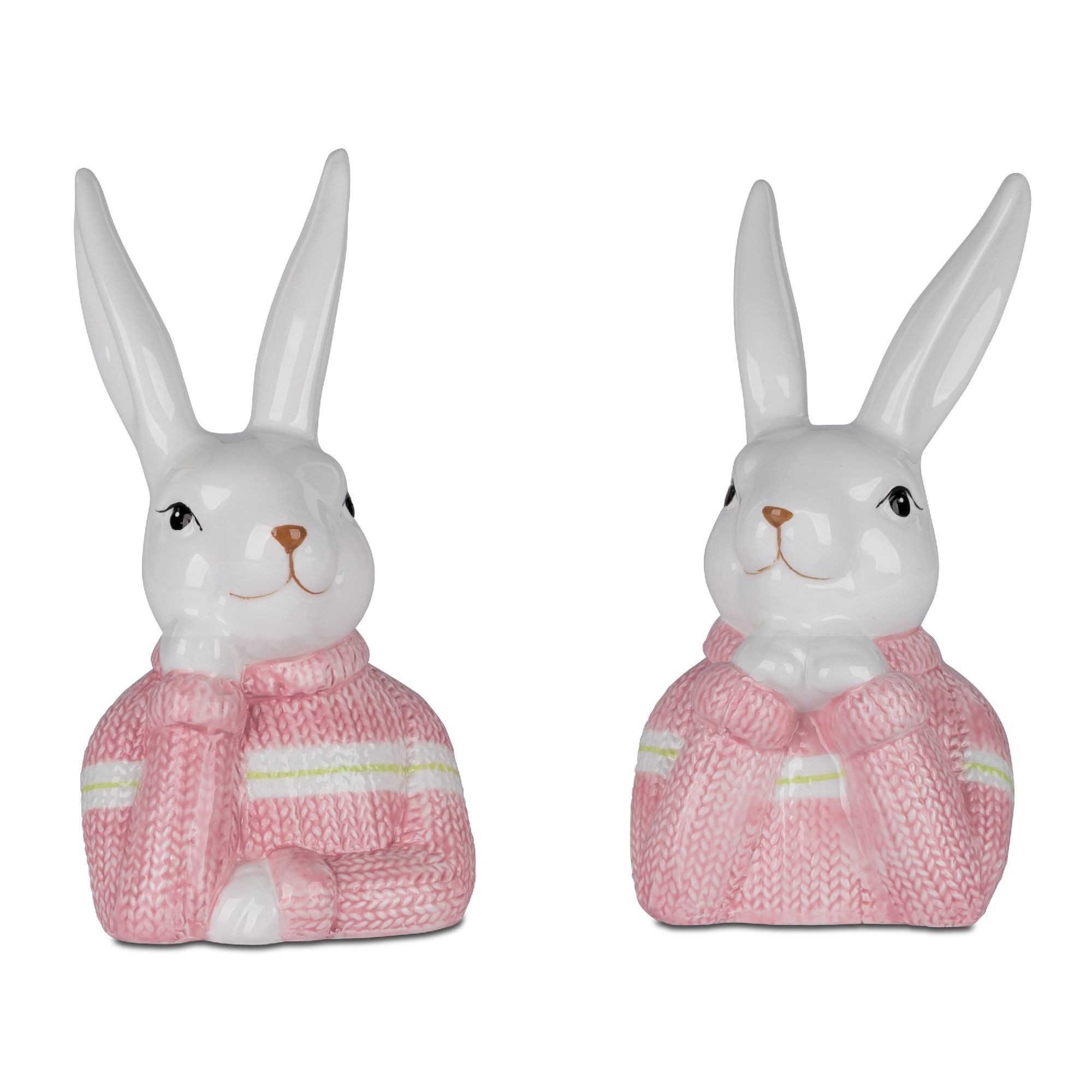 formano Dekofigur Osterzeit, Höhe: 13cm, Farbe: Weiß, Motiv: Hase