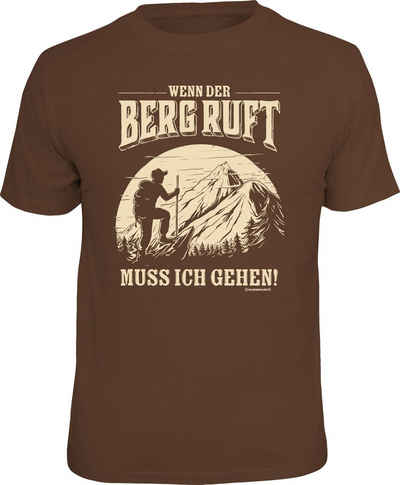 Rahmenlos T-Shirt für den Bergsteiger: Wenn der Berg ruft muss ich gehen!
