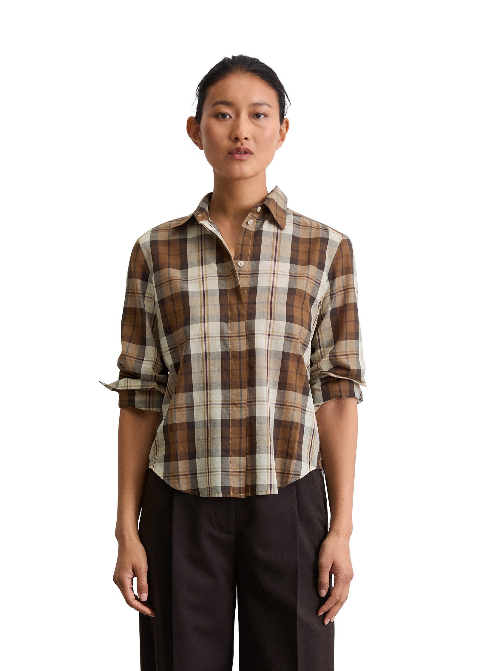 Marc O'Polo Langarmbluse aus Organic-Cotton-Lyocell-Mix günstig online kaufen