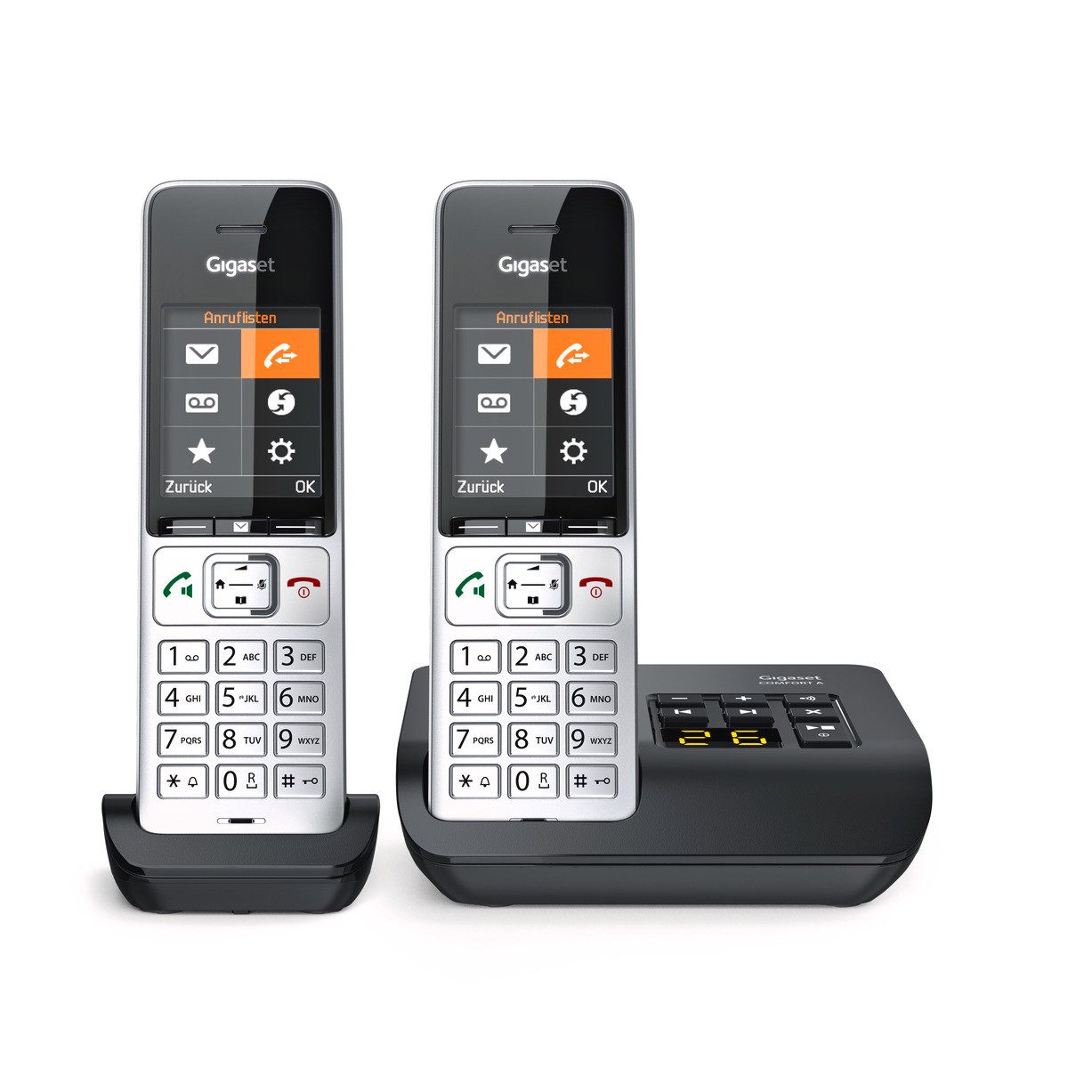 Gigaset Gigaset COMFORT 500A Duo Schnurloses DECT-Telefon (Mobilteile: 2, Headset-Anschluss) – Bild 2 von 2