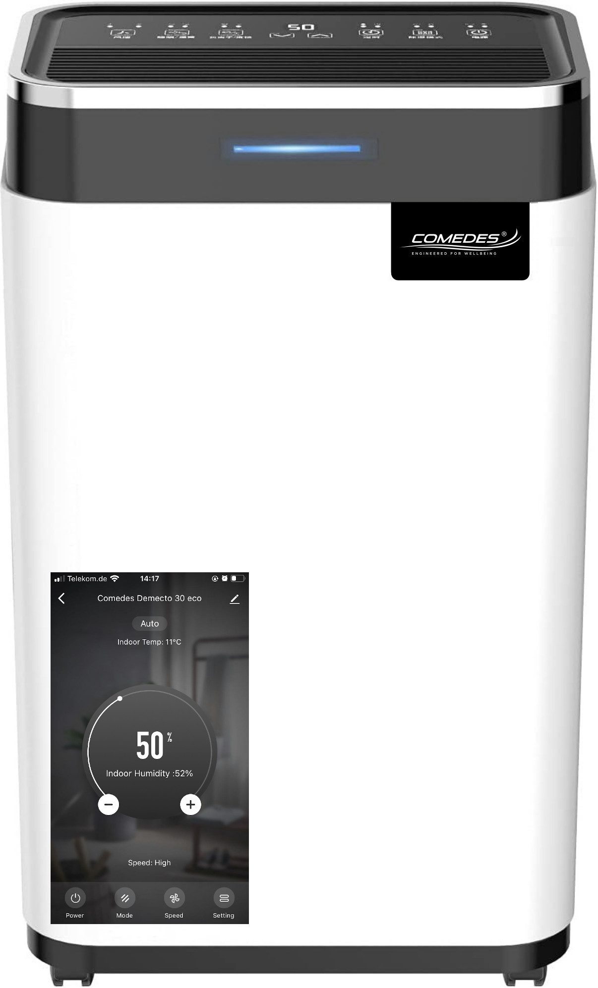 Comedes Luftentfeuchter Demecto 30 eco WIFI, für 115 m³ Räume, Entfeuchtung günstig online kaufen