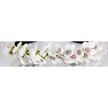 Trachtenland Trachtenhut Blumen Haarreif 'Elfe' - Schmaler Blütenkranz, We