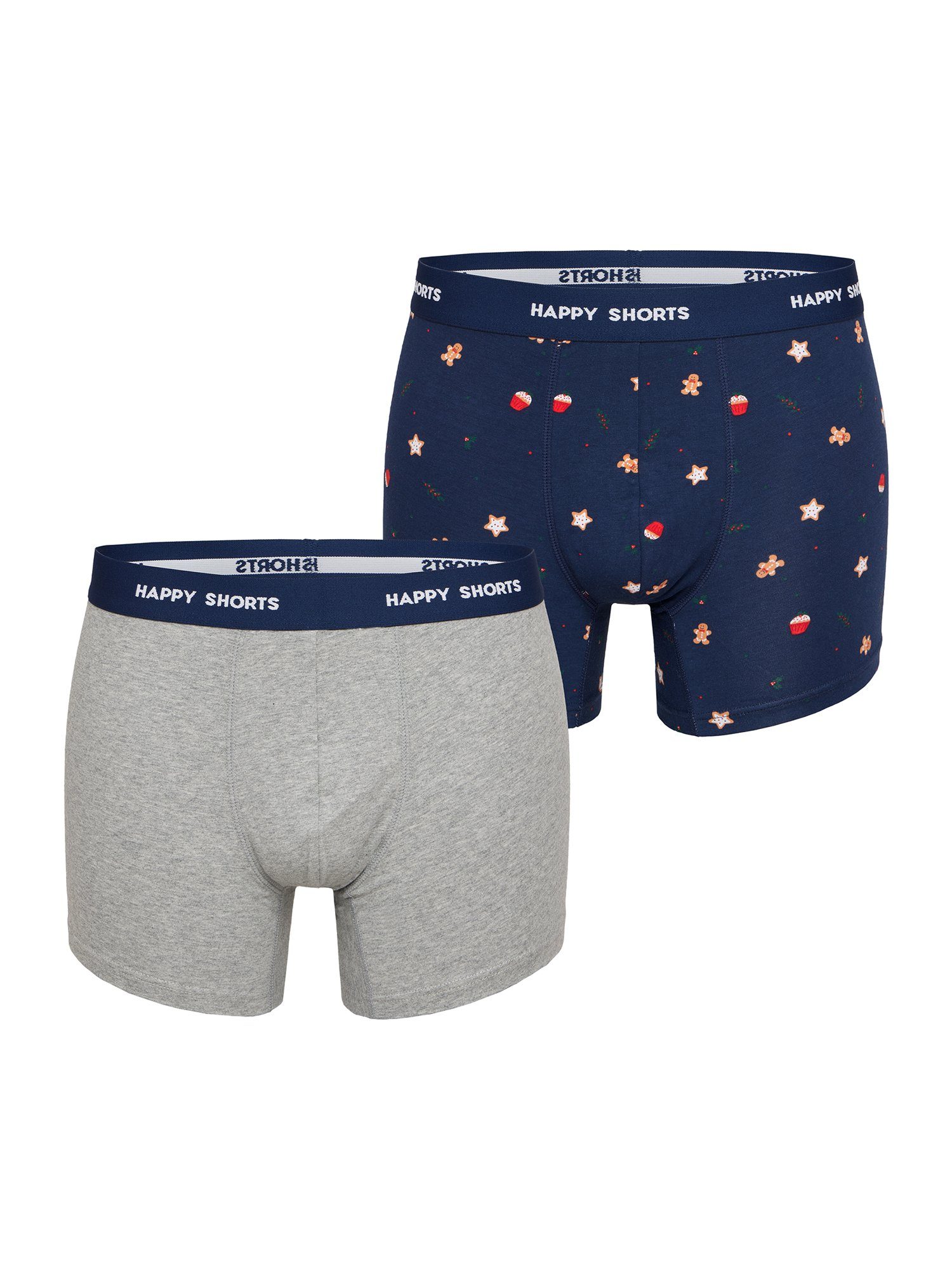 HAPPY SHORTS Retro Pants XMAS (2-St) Retro-Boxer Retro-shorts unterhose Cookies