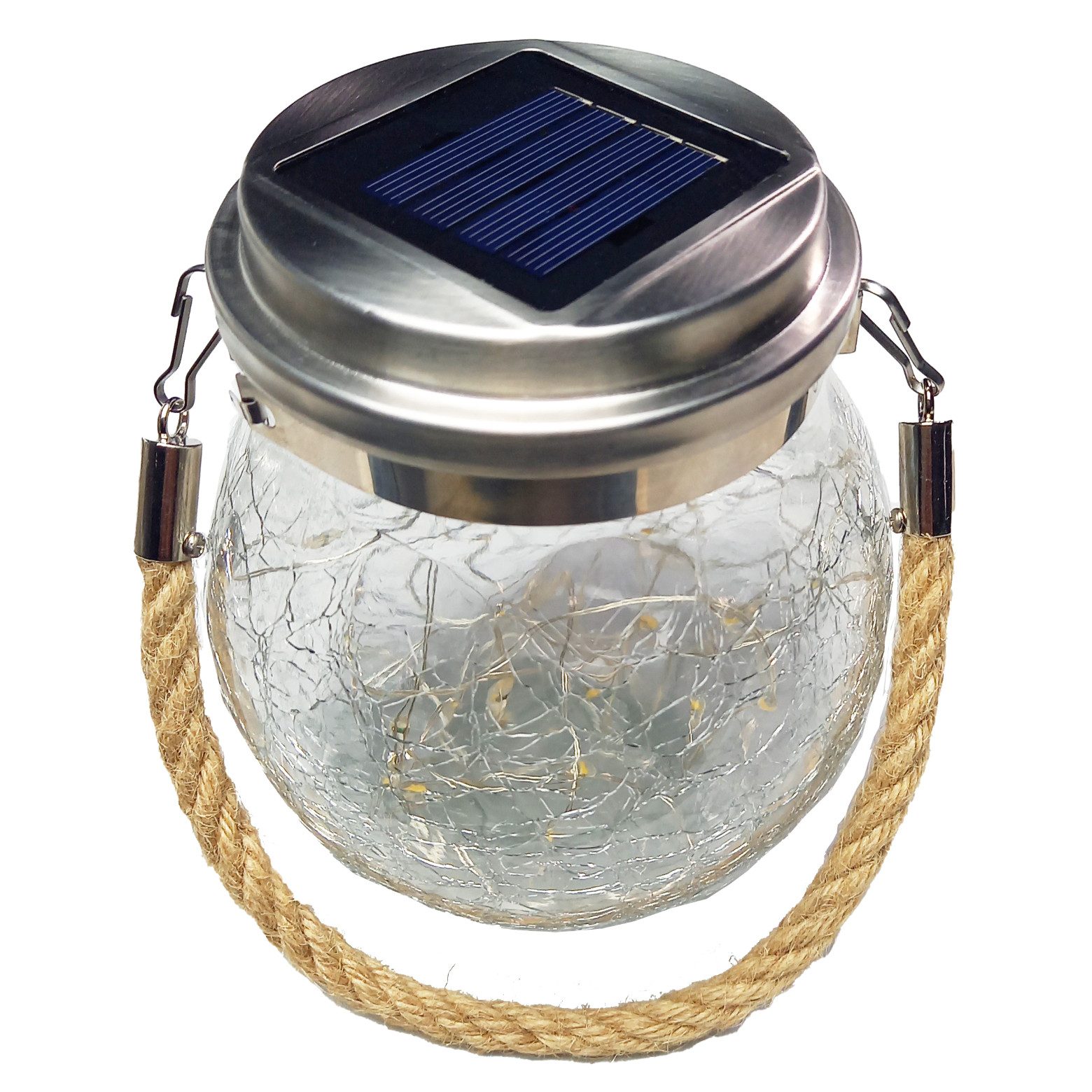 INTERGARDEN LED Solarleuchte Solarlampen für außen warmweiß & wetterfest, 3 günstig online kaufen