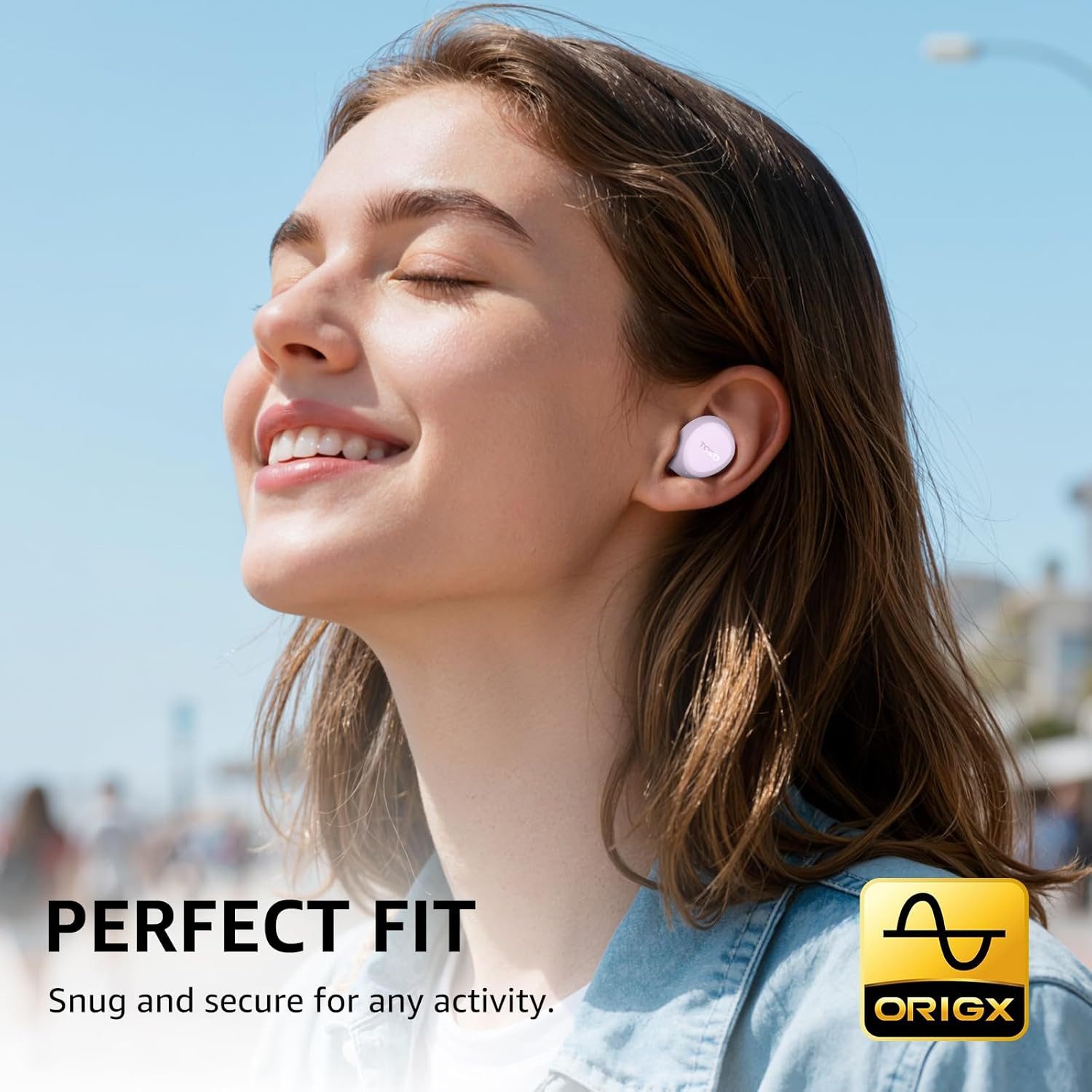 TOZO Ultraleichte Bluetooth Kopfhörer kabellos mit 32 Std. Akkulaufzeit In-Ear-Kopfhörer (Touch-Steuerung erlaubt einfache Bedienung von Lautstärke, Liedwechsel, Pause, Anrufannahme und Sprachassistent., Stereo Sound Earbuds mit Touchsteuerung & IPX5 Wasserschutz)