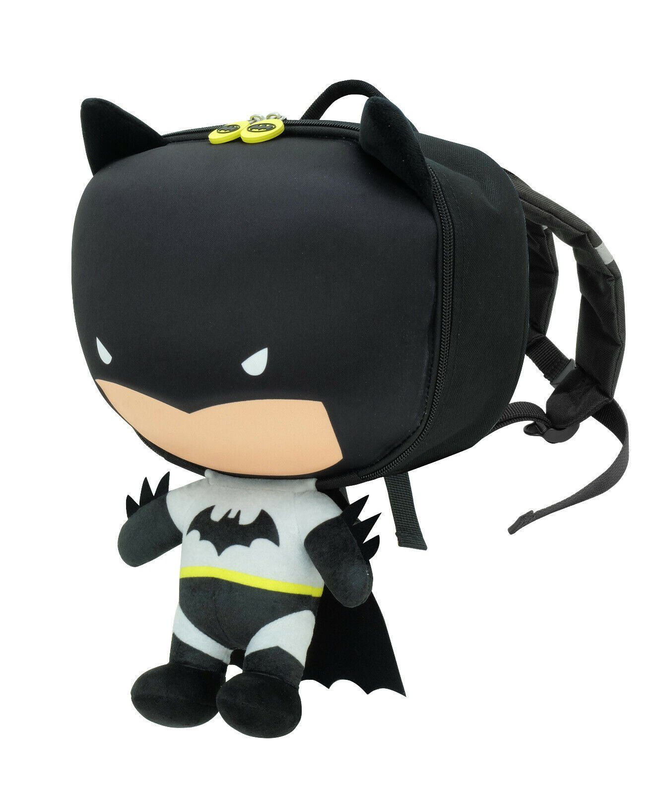 Fassungsvermögen verstellbare Kinder 40cm Schultergurte DC Rucksack Batman soma Kinderrucksack Liter & Comics Tasche, Rucksack für 3D Schwarz, 5