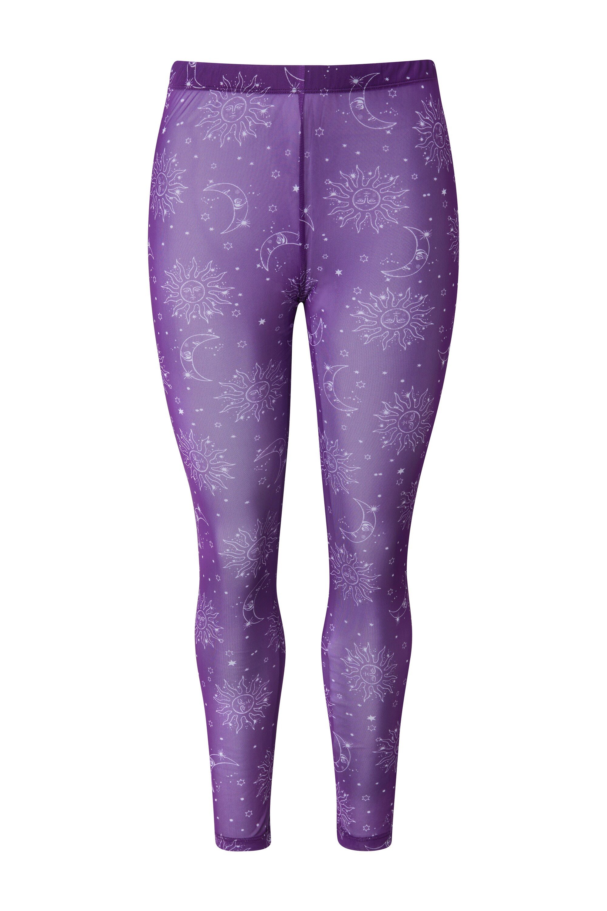 Ulla Popken Feinstrumpfhose Strumpf-Leggings Sonne & Mond Mesh günstig online kaufen