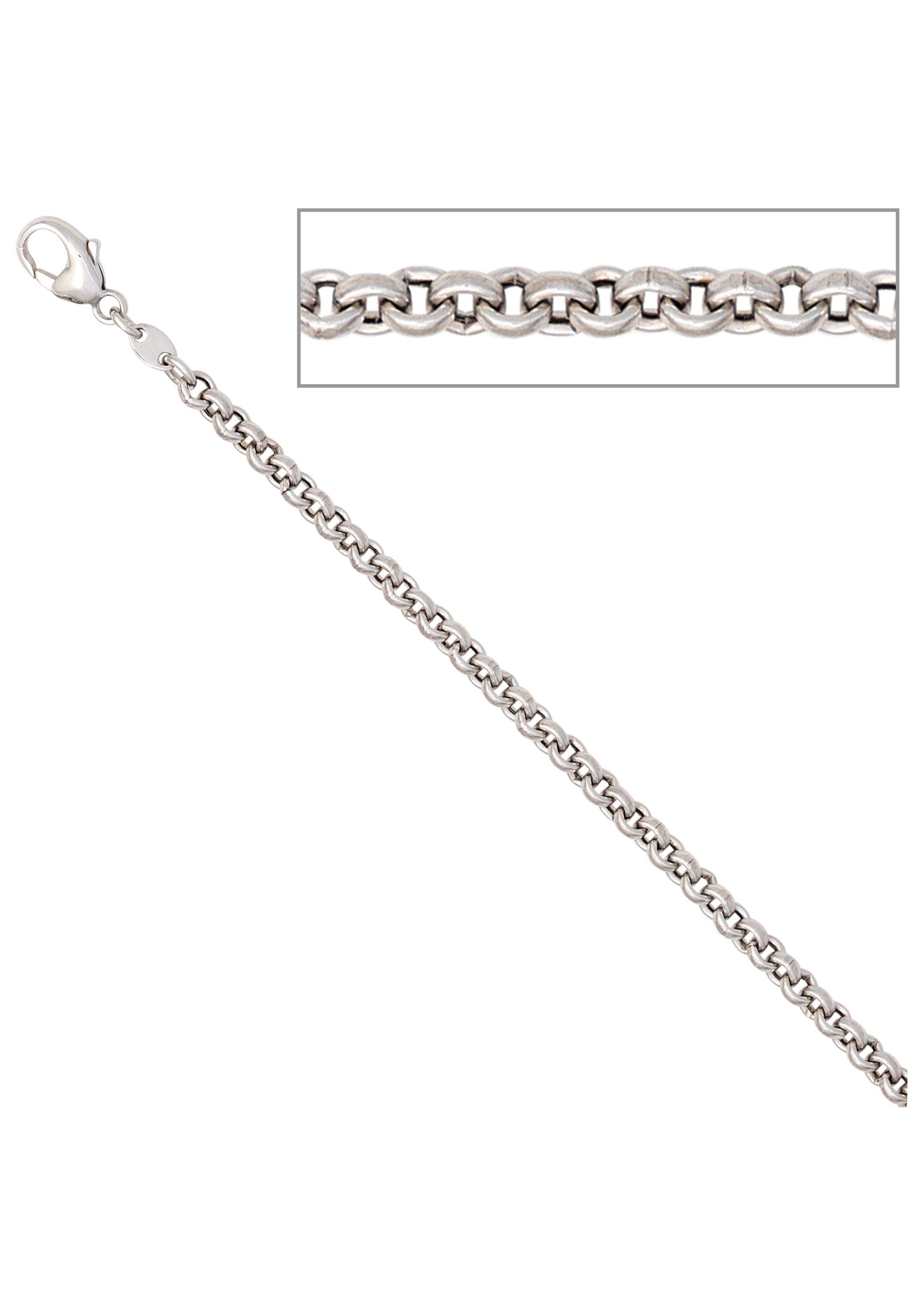 JOBO Goldkette, Erbskette 585 Weißgold ...