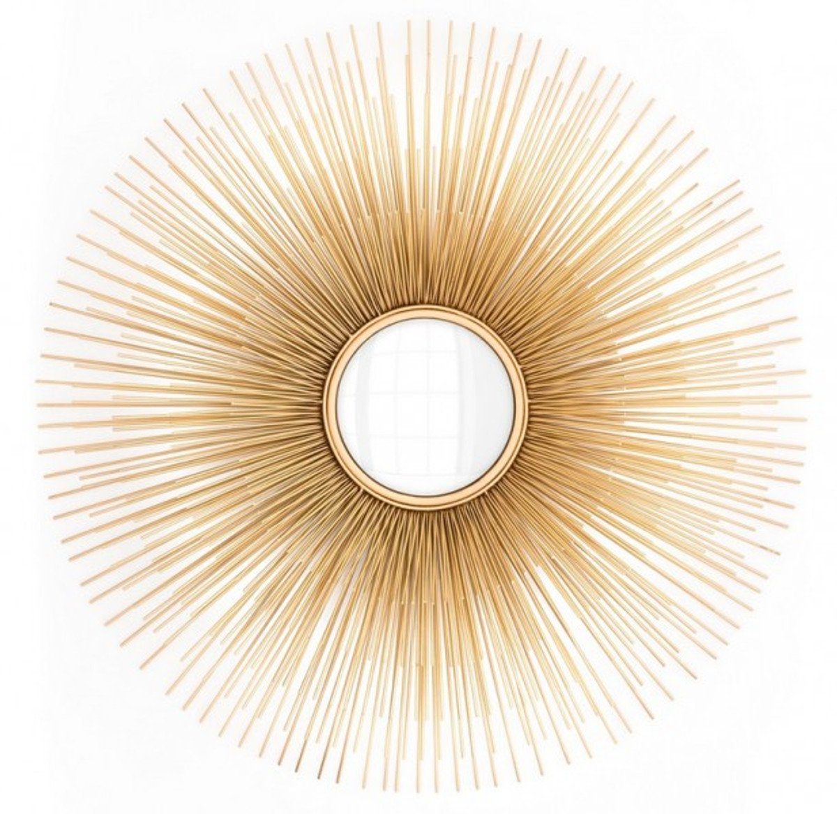 Casa Padrino Wandspiegel Luxus Wand Spiegel Sonne Gold - Convexer Spiegel