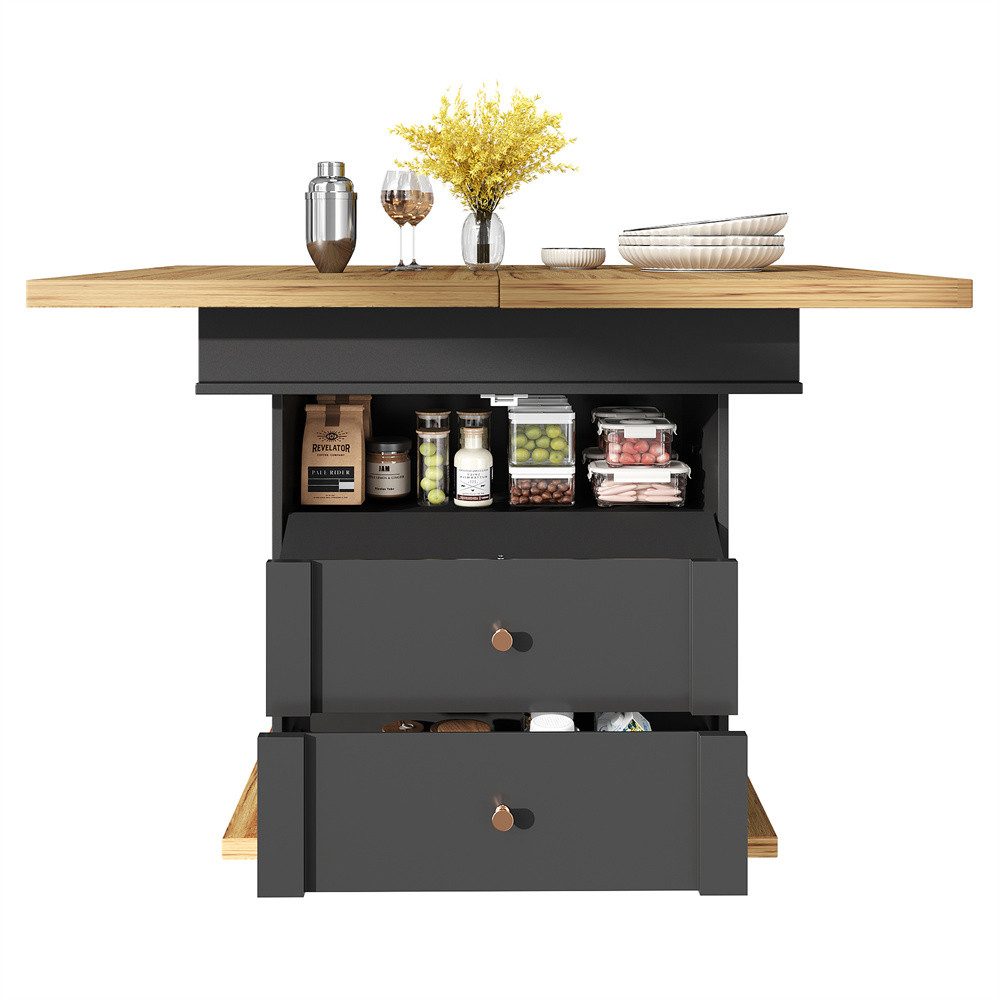 OKWISH Esstisch Multifunktionaler Ausziehtisch (Ausziehbarer Teleskoptisch günstig online kaufen