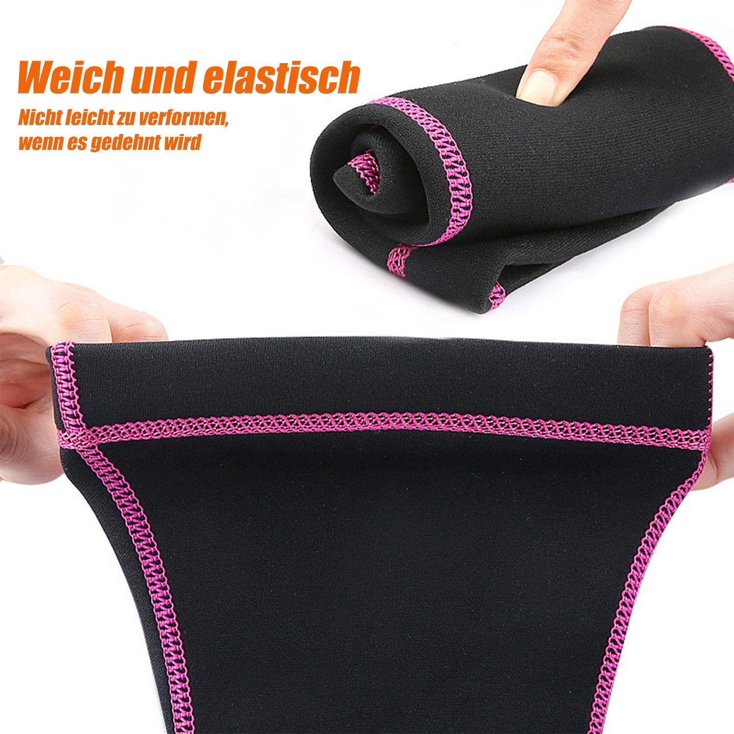 Refttenw Neoprensocken 2mm Lange Tauchen Socken,Strandsocken,Beachsocken,Verschleißfest,2-st