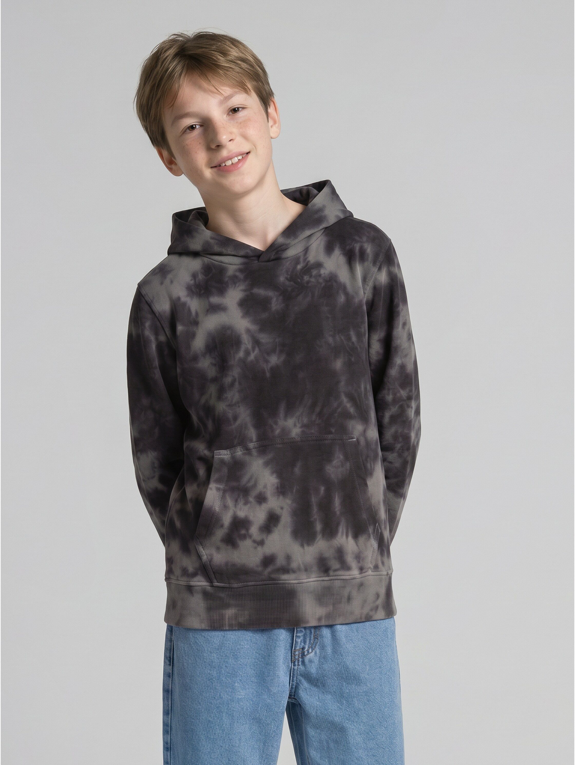 TOM TAILOR Kapuzensweatshirt mit Batik-Muster, für Boys