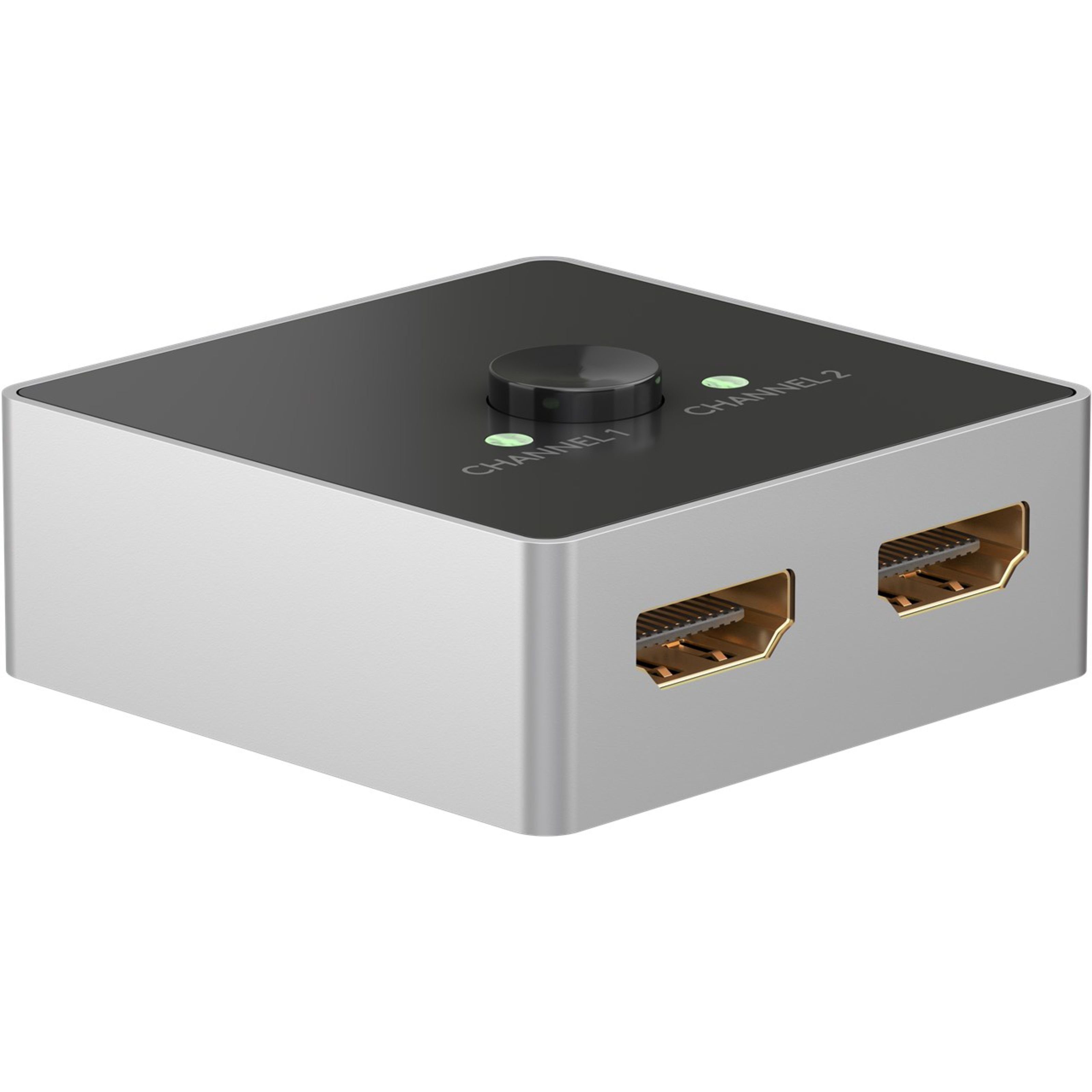 Goobay HDMI-Splitter, Manuelle HDMI™-Umschaltbox 2 auf 1 (4K @ 60 Hz) - Zubehör für