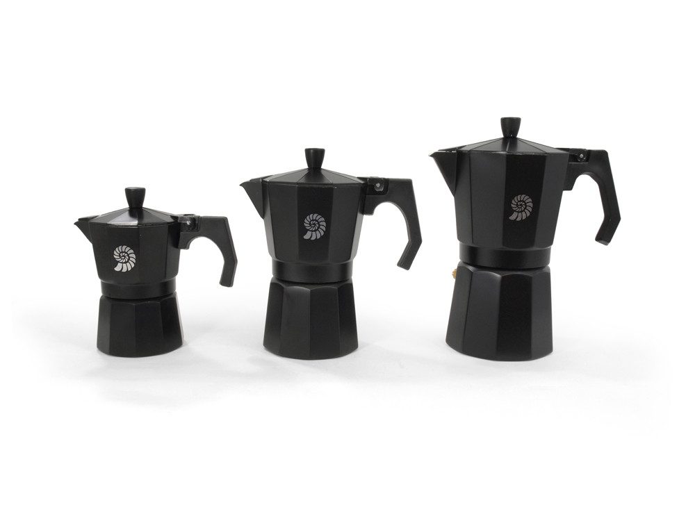 Origin Outdoors Espressokocher, Origin Outdoors Espresso Maker 'Bellanapoli' - 9 Tassen Alu schwarz