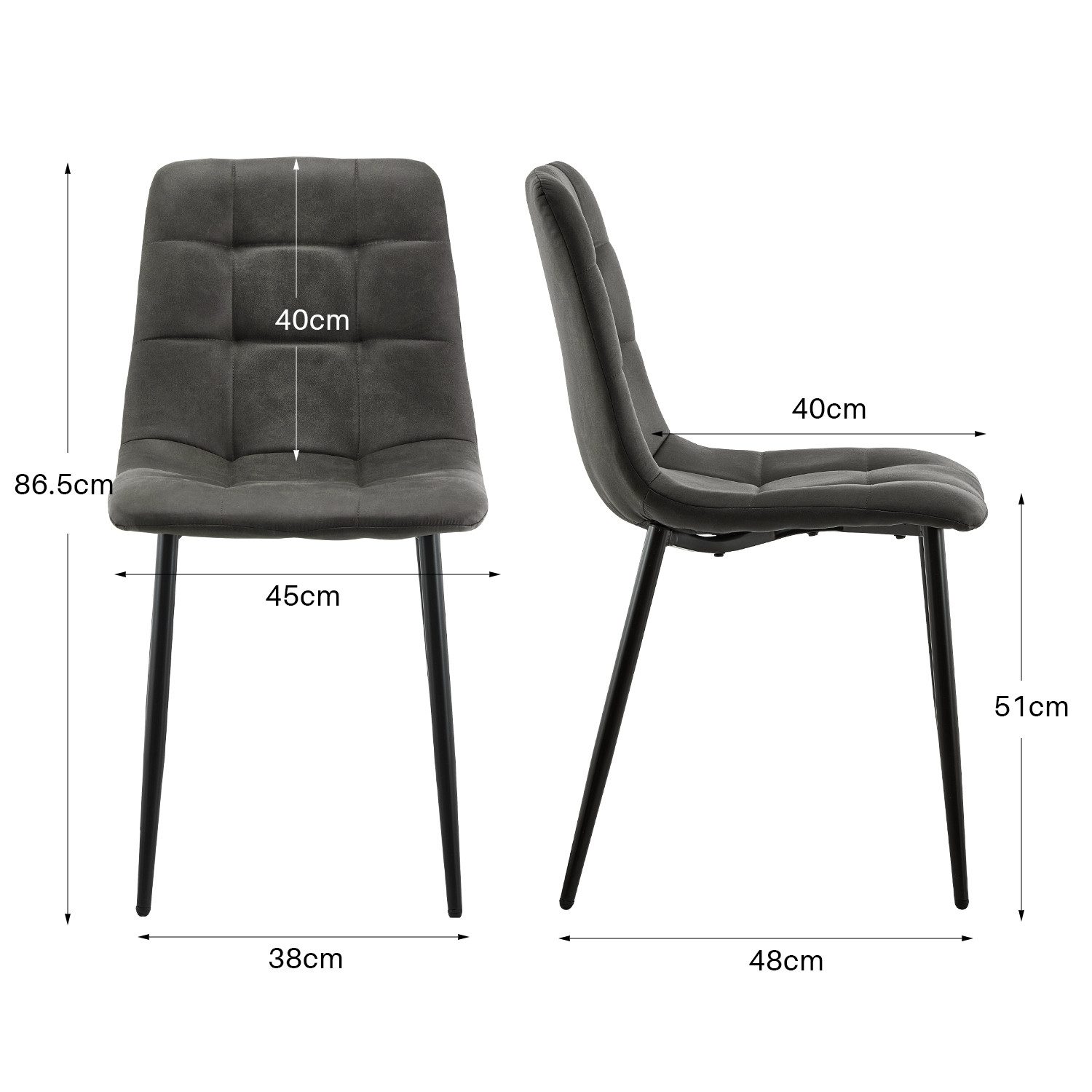 Ofcasa Esszimmerstuhl Küchenstühle (2er Set), Kunstlederstühle, günstig online kaufen