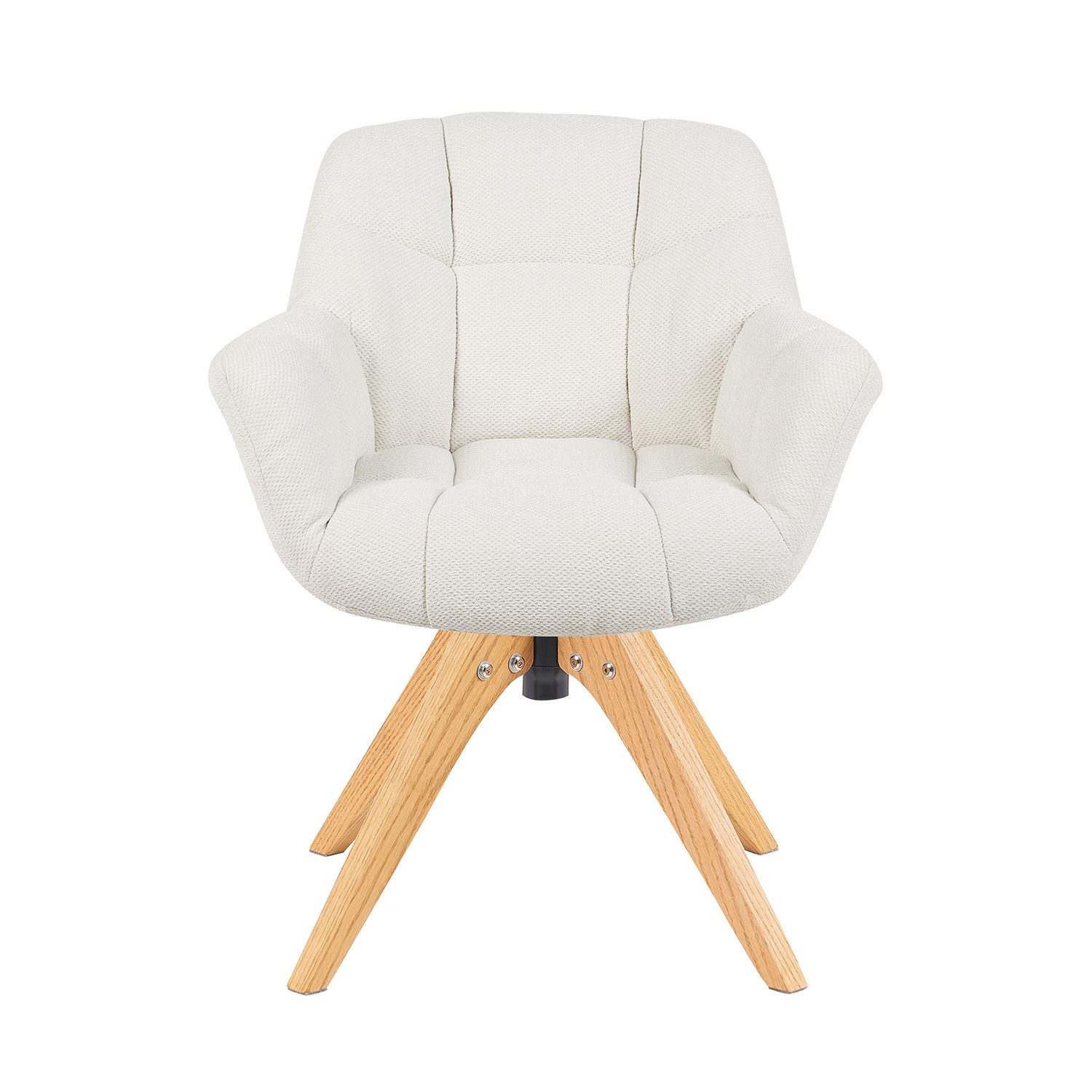 DUBI Möbel Polsterstuhl Mika-Nele 2er-Set, Eiche günstig online kaufen