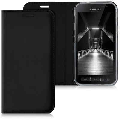 kwmobile Handyhülle Hülle für Samsung Galaxy Xcover 4 / 4S, Kunstleder Handy Schutzhülle - Flip Cover Case