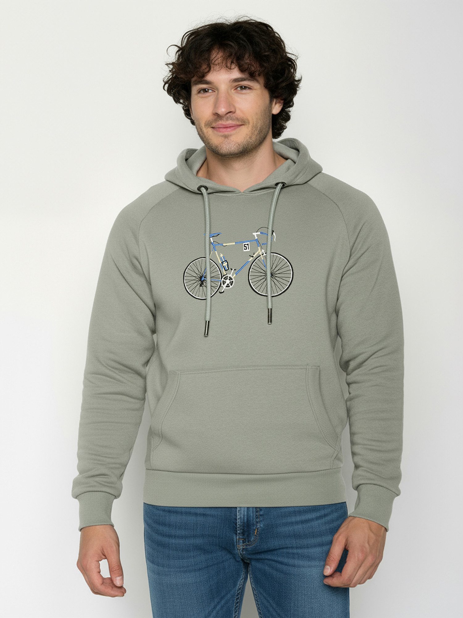 GreenBomb Hoodie Trek Knut Simple (1) regular geschnitten, aufgesetzte Fronttasche, Raglan Ärmel