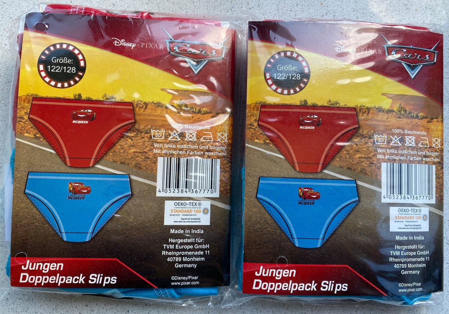 Cars Slip 4x Cars Jungen Slips Unterhosen Schlüpfer 3-8Jahre (Packung 4 Stück Jungenslips, 4er Pack)