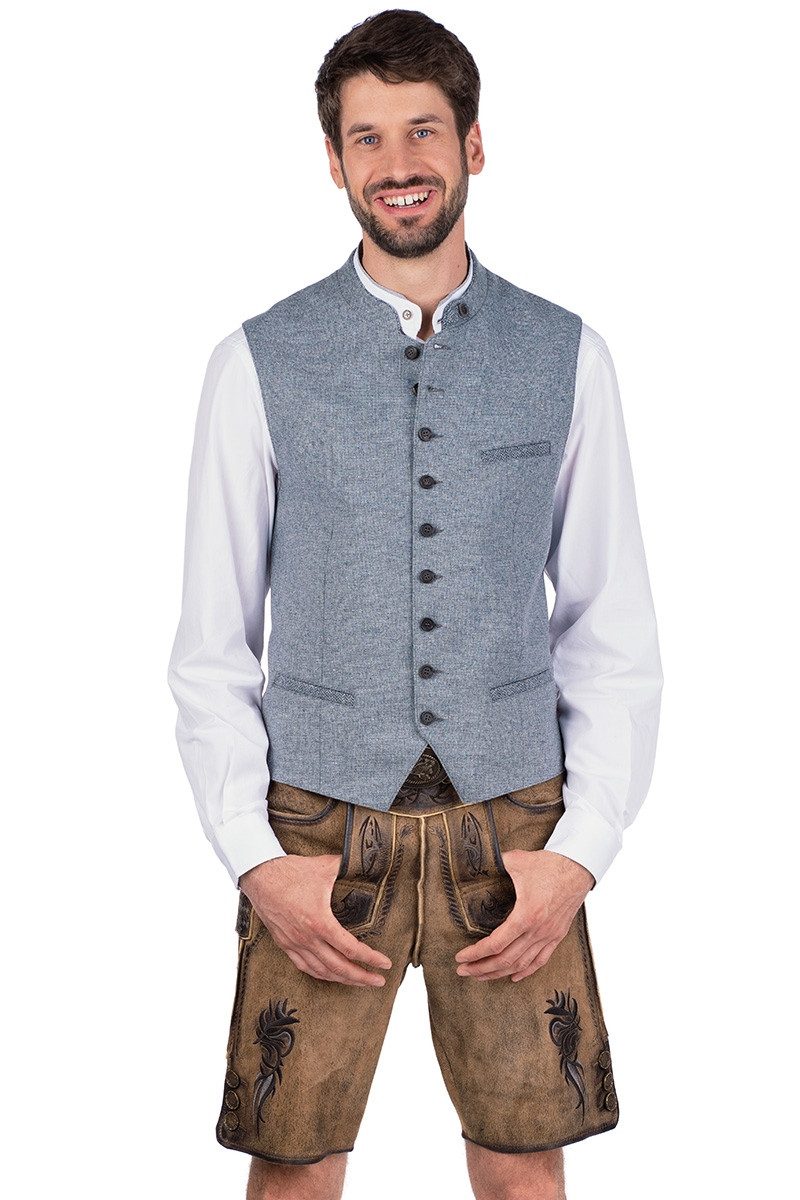Maddox Trachtenlederhose Lederhose Herren kurz - LAUSER - eiche